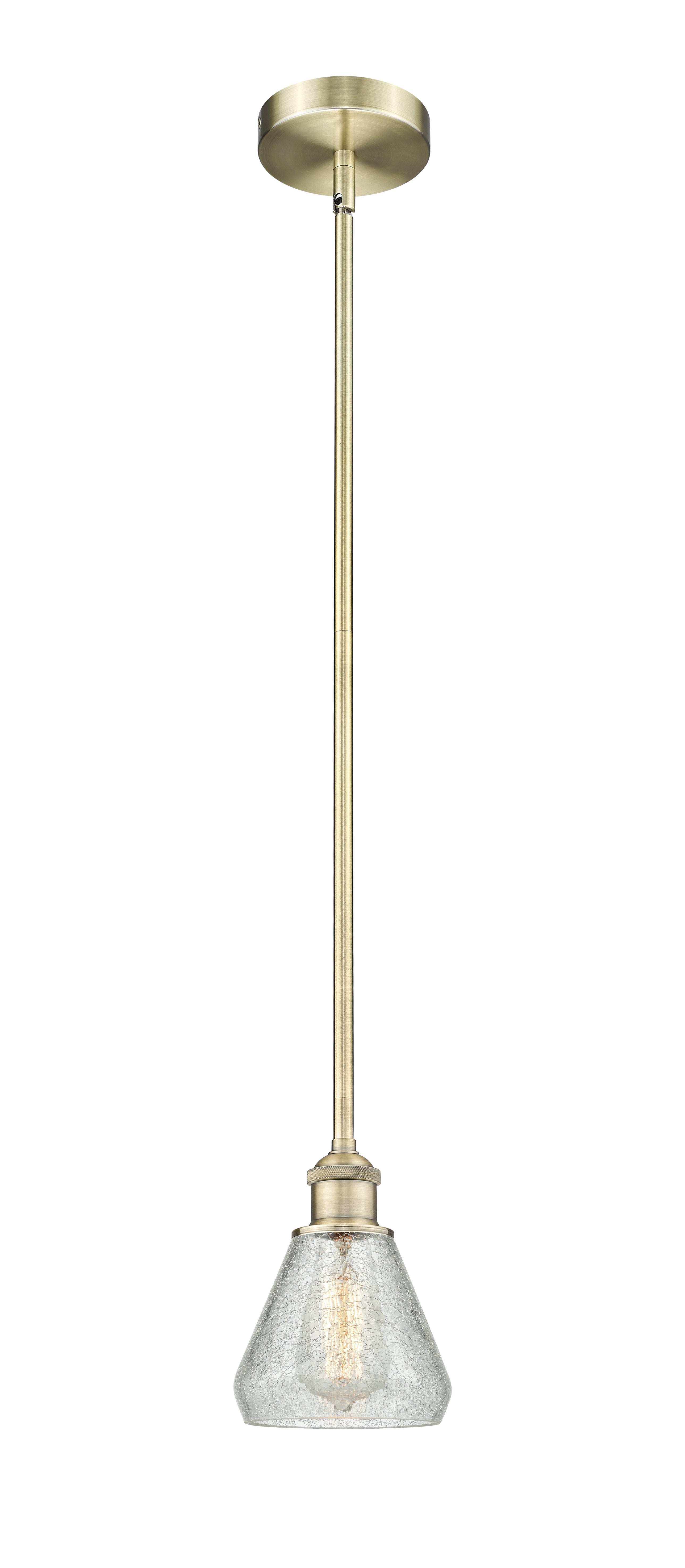 Edison Mini Pendant Cast Brass Antique Finish