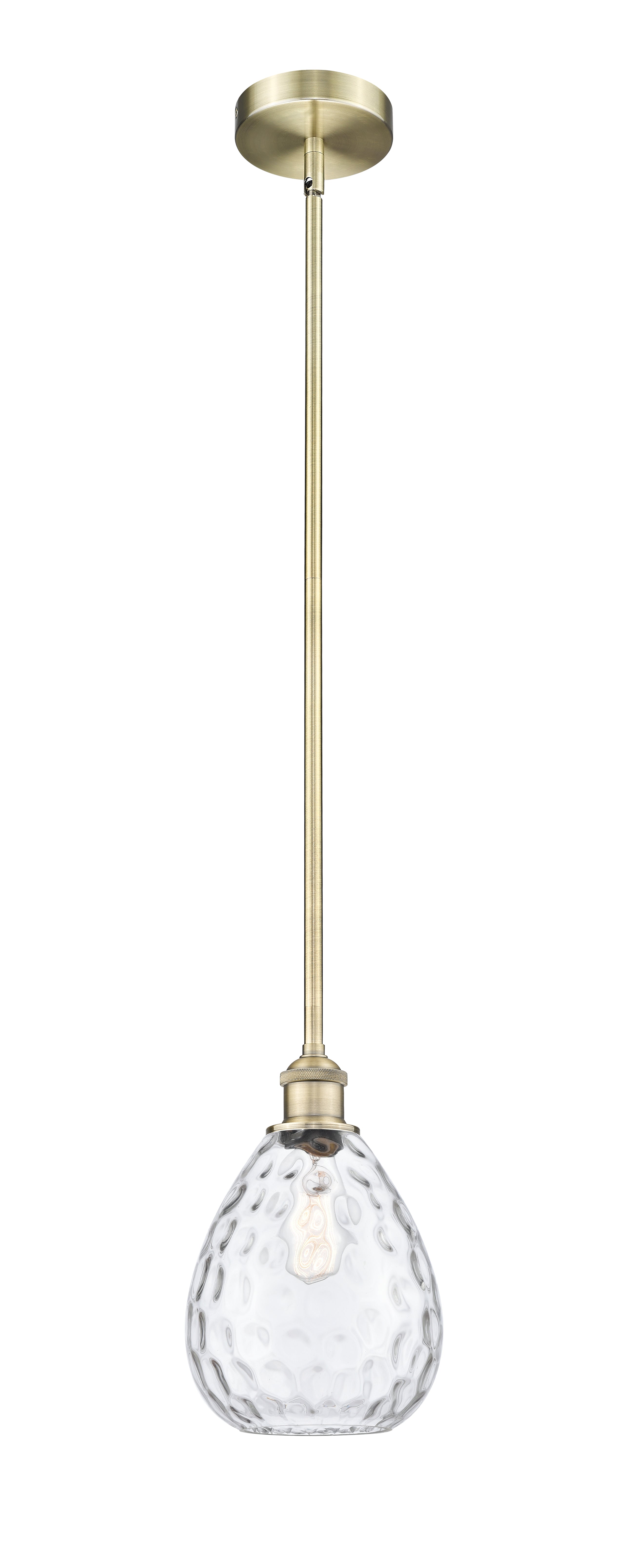 Edison Mini Pendant Cast Brass Antique
