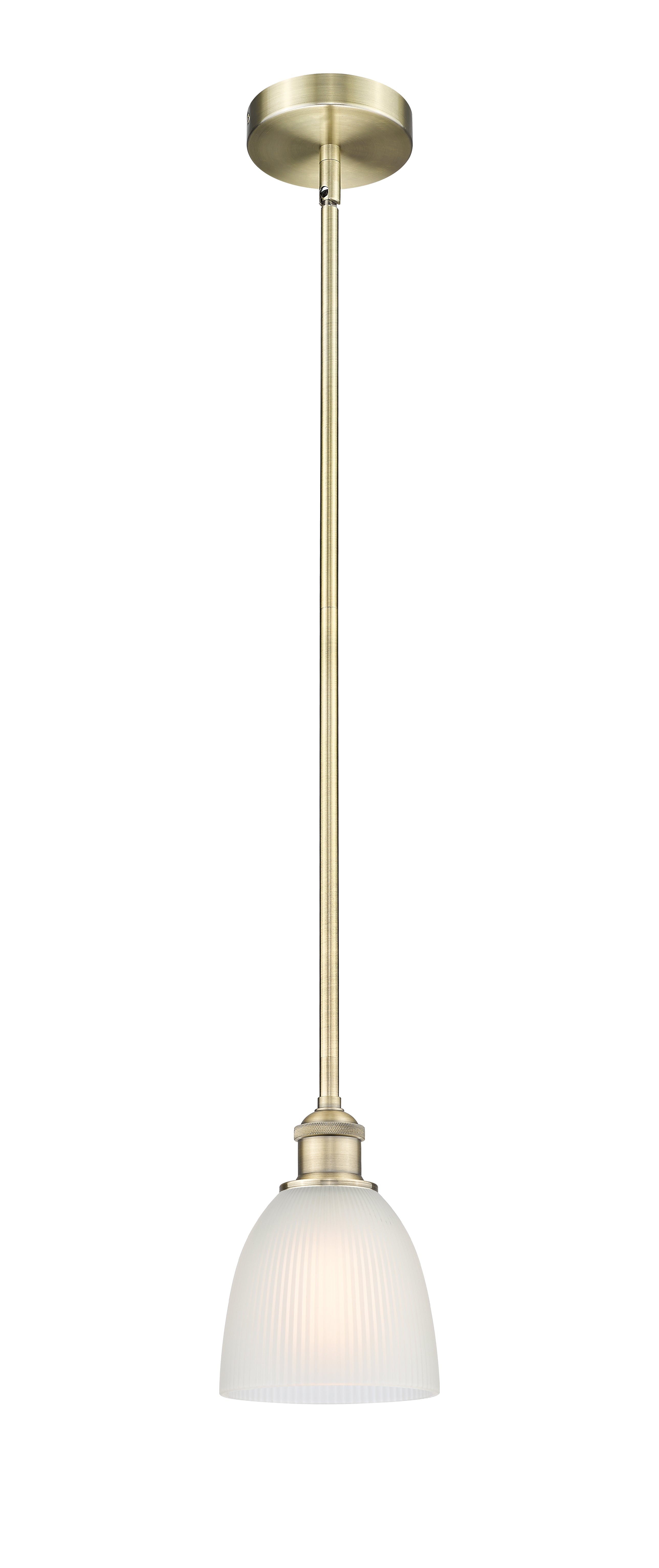Edison Mini Pendant Antique Brass 6 Inch