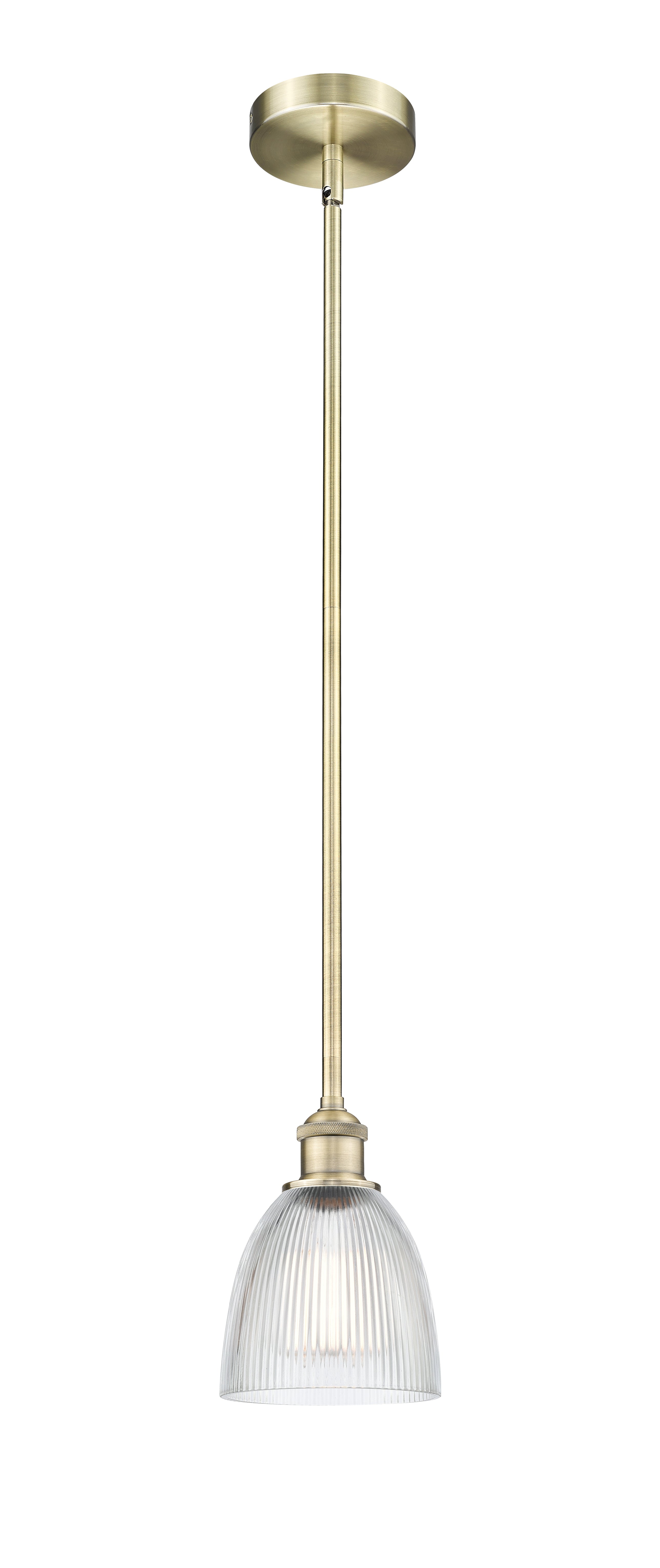 Edison Mini Pendant Antique Brass 6 Inch