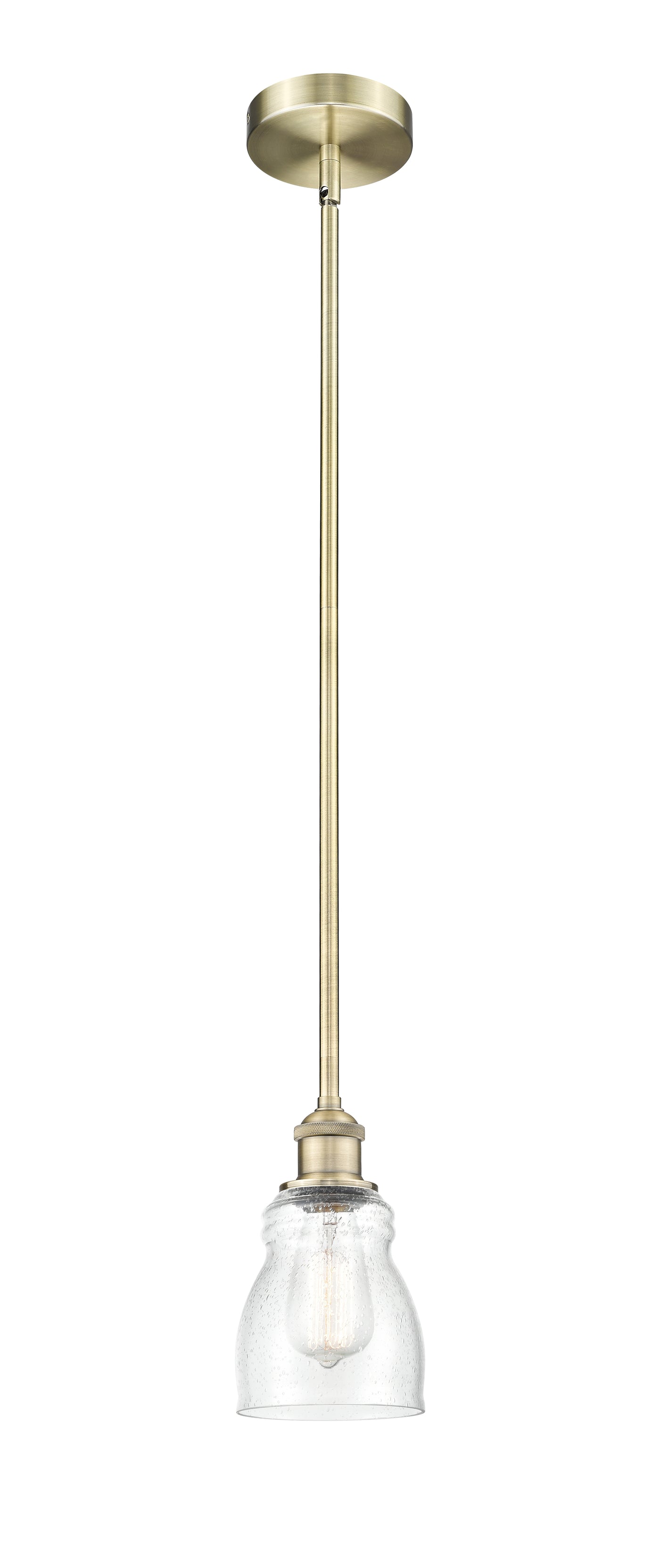 Edison Mini Pendant Antique Brass Cast