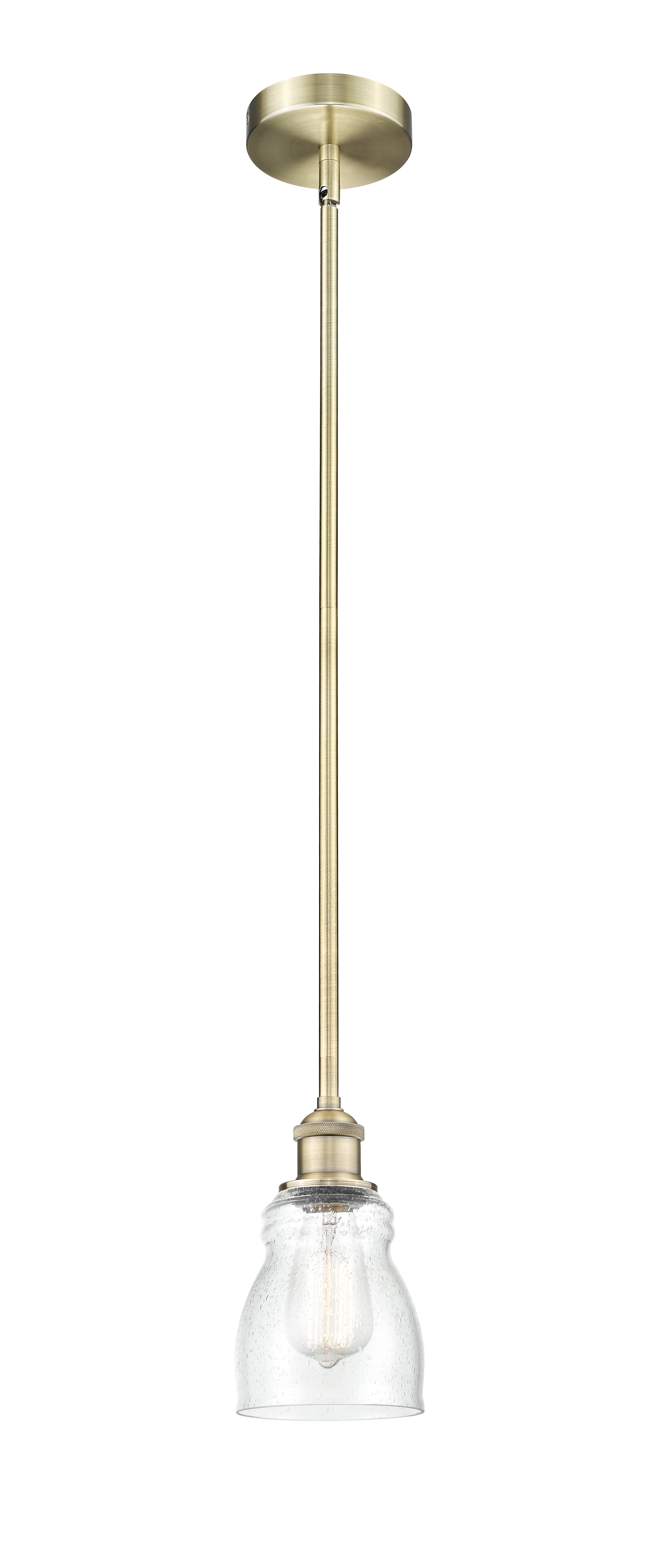 Edison Mini Pendant Antique Brass Finish