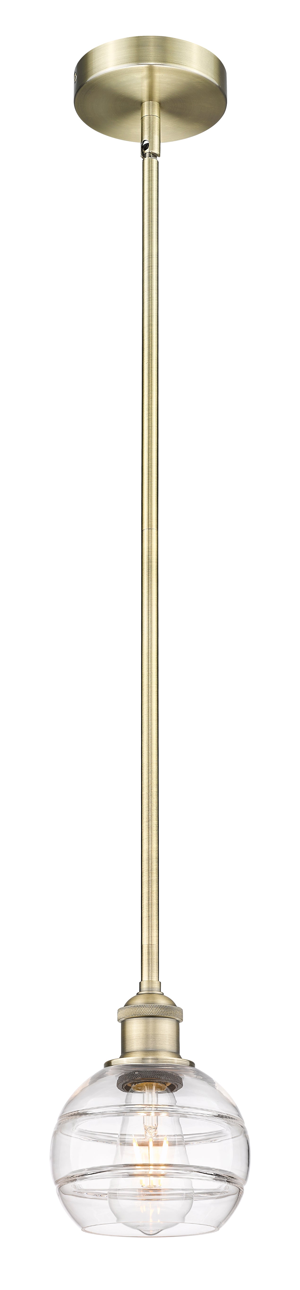 Edison Mini Pendant Cast Brass Antique