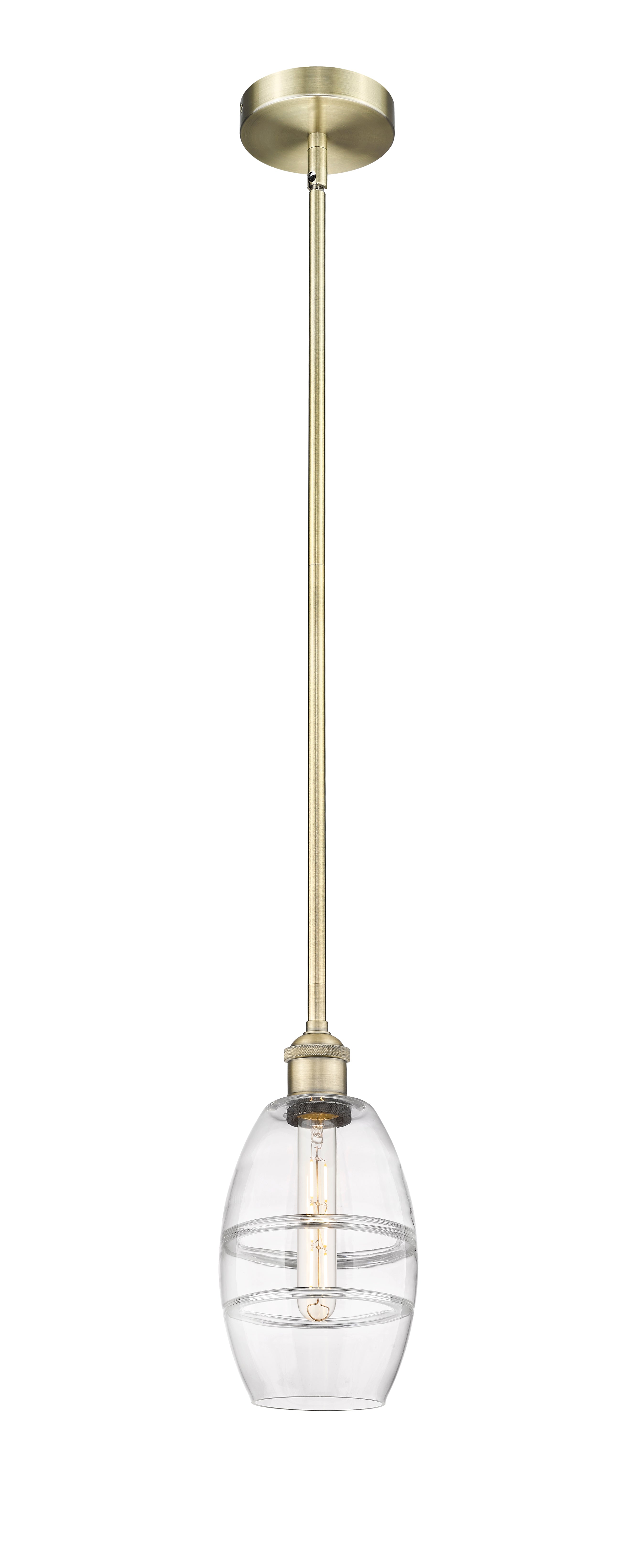Edison Mini Pendant Antique Brass Finish