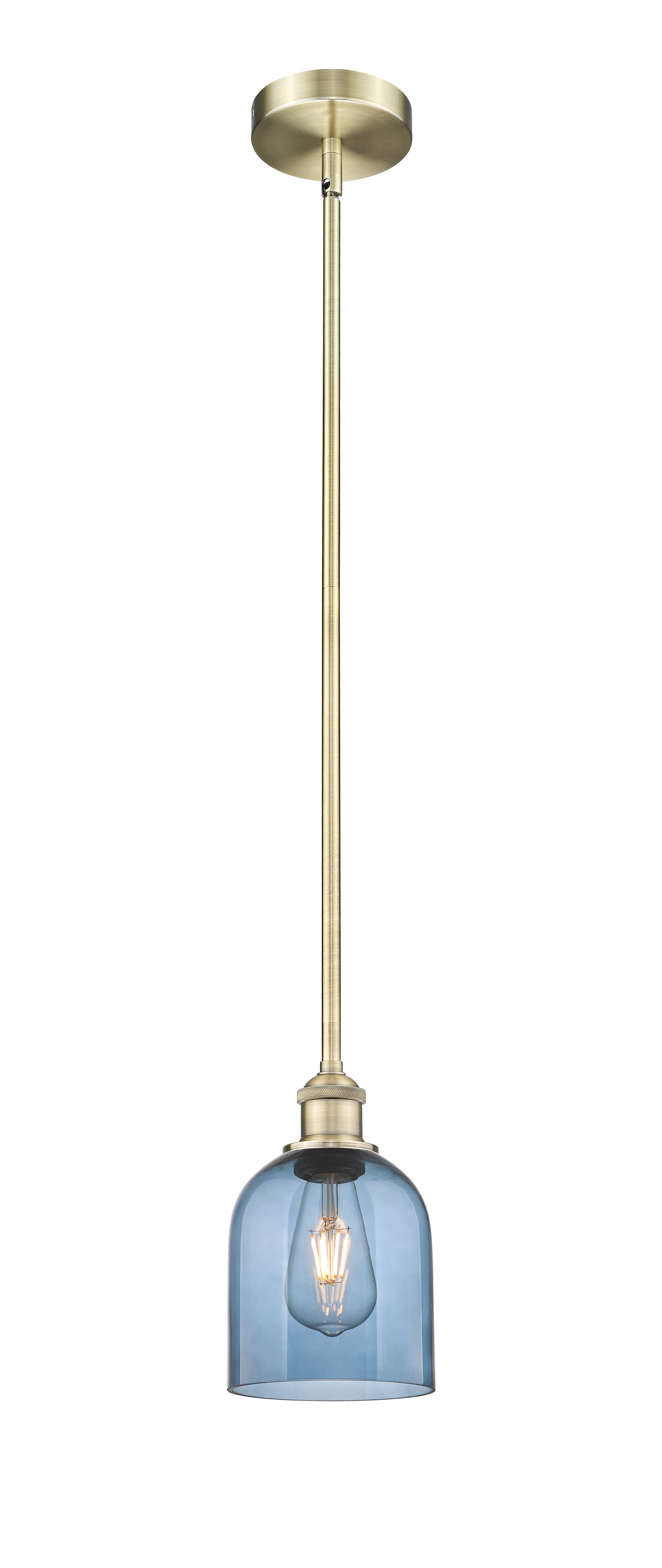 Edison Mini Pendant Antique Brass Finish