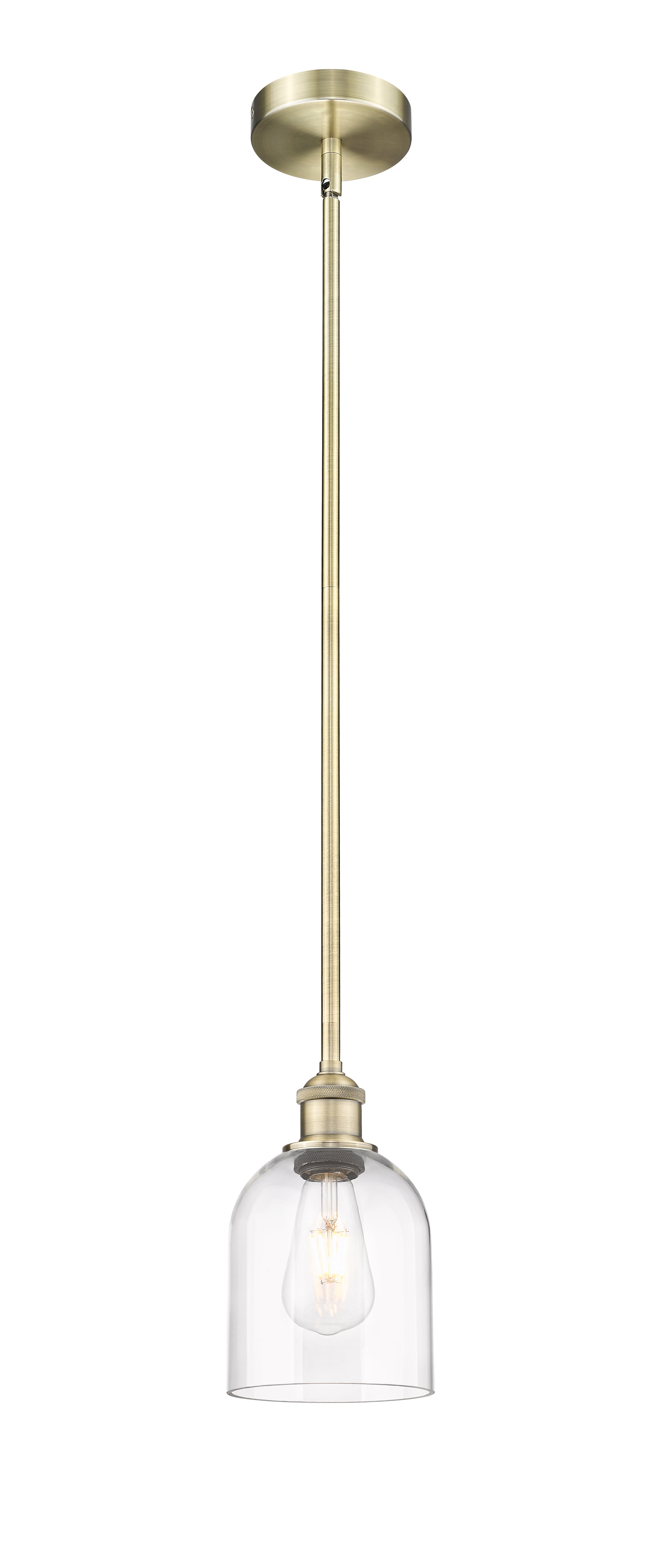 Edison Mini Pendant Antique Brass Finish
