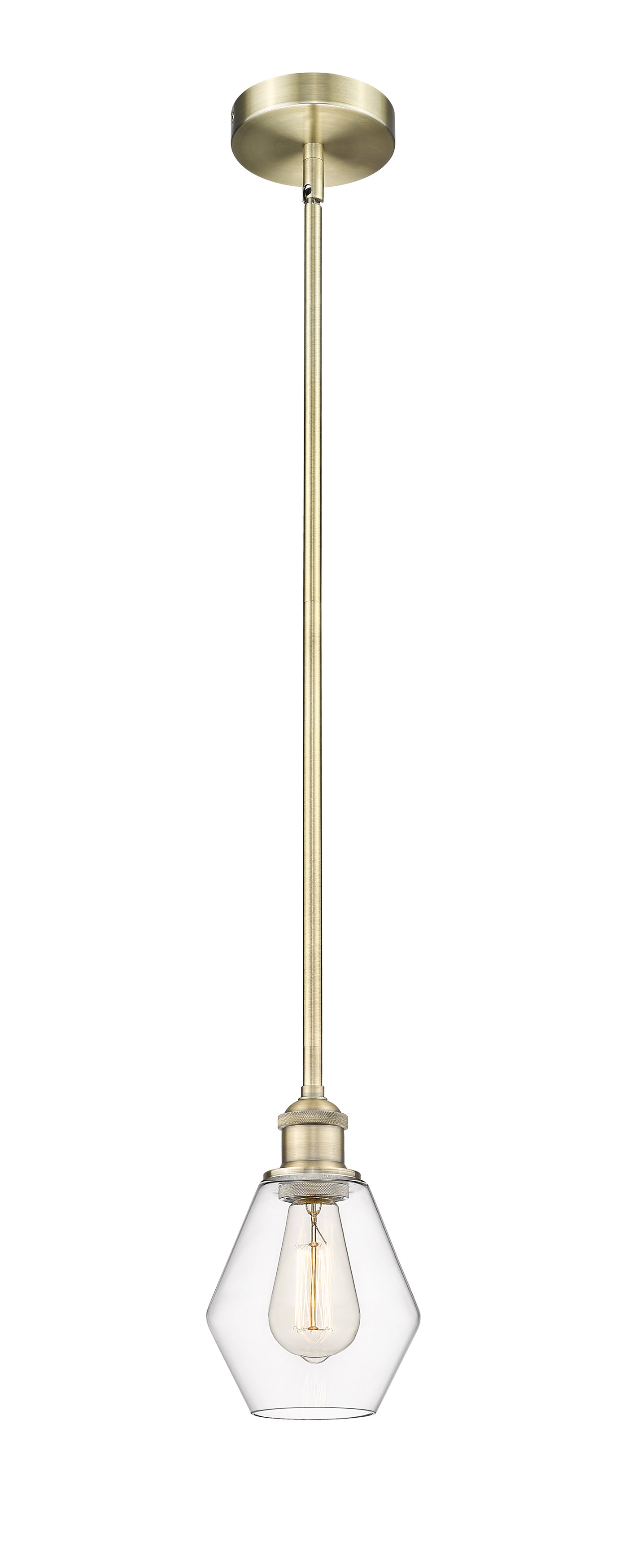 Edison Mini Pendant Antique Brass Finish