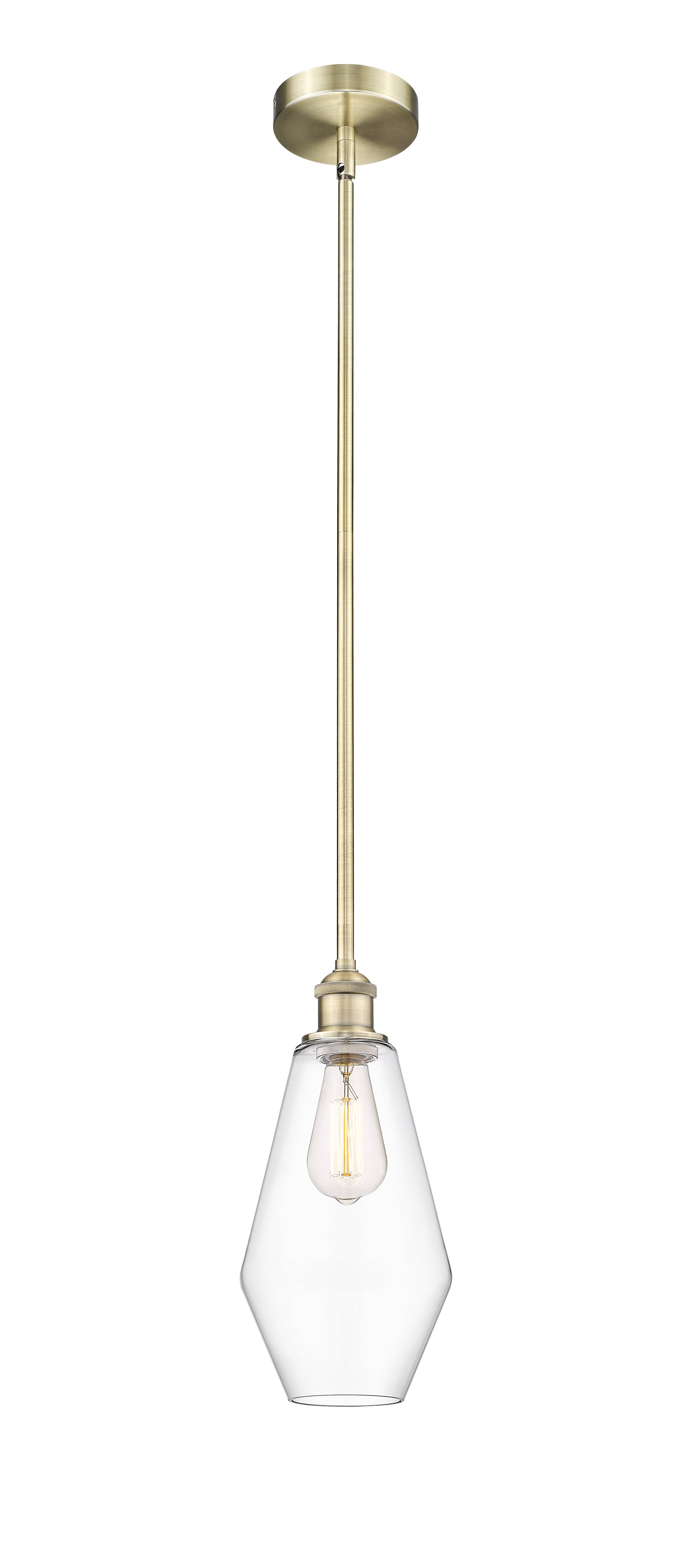 Edison Mini Pendant Antique Brass Finish