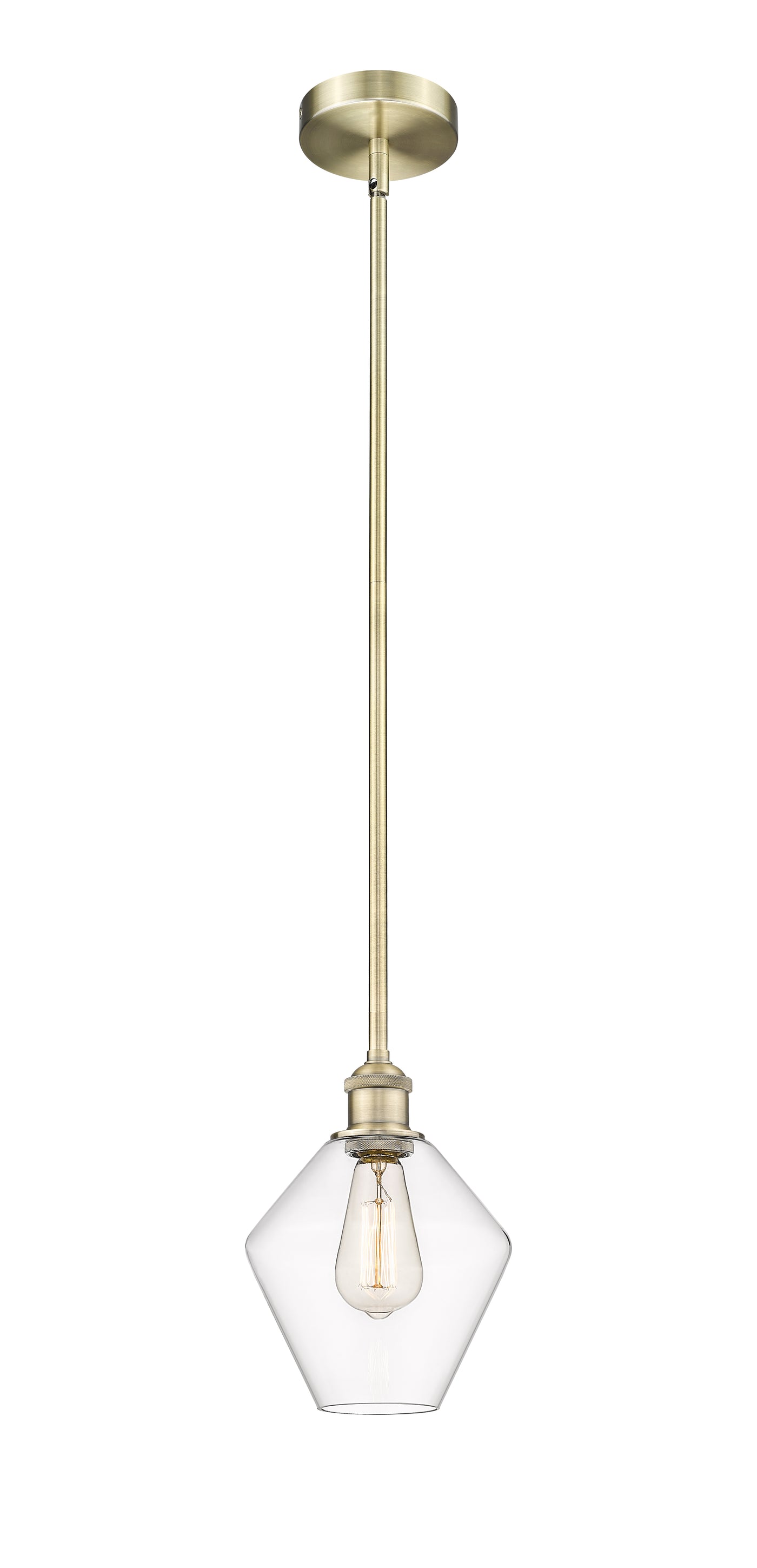 Edison Mini Pendant Antique Brass Finish