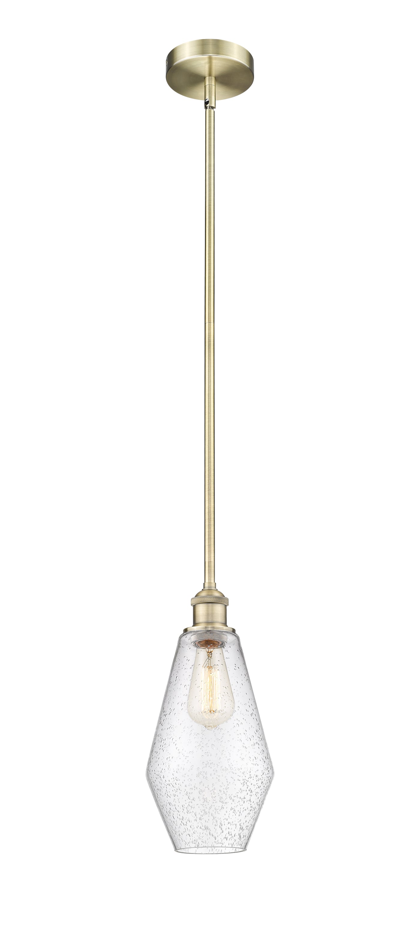 Edison Mini Pendant Antique Brass Finish