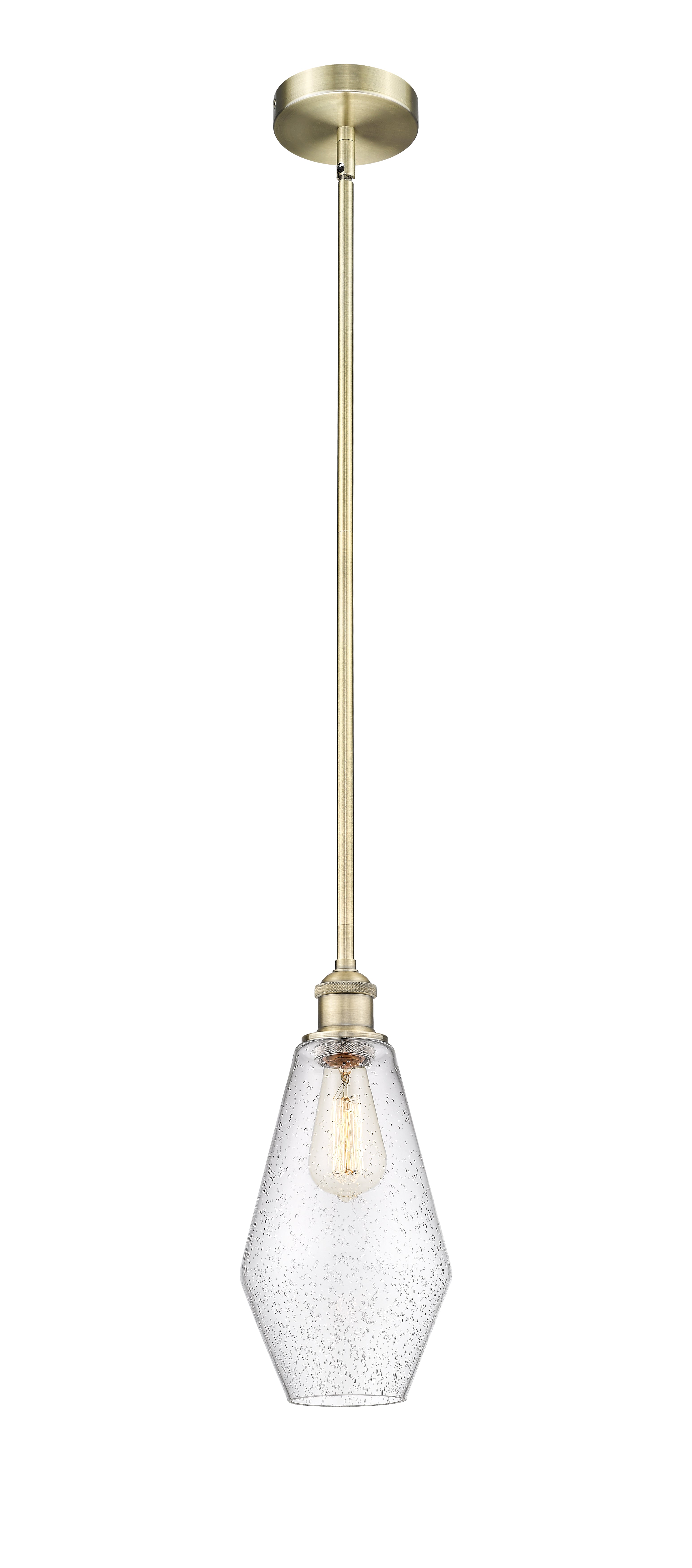 Edison Mini Pendant Antique Brass Finish