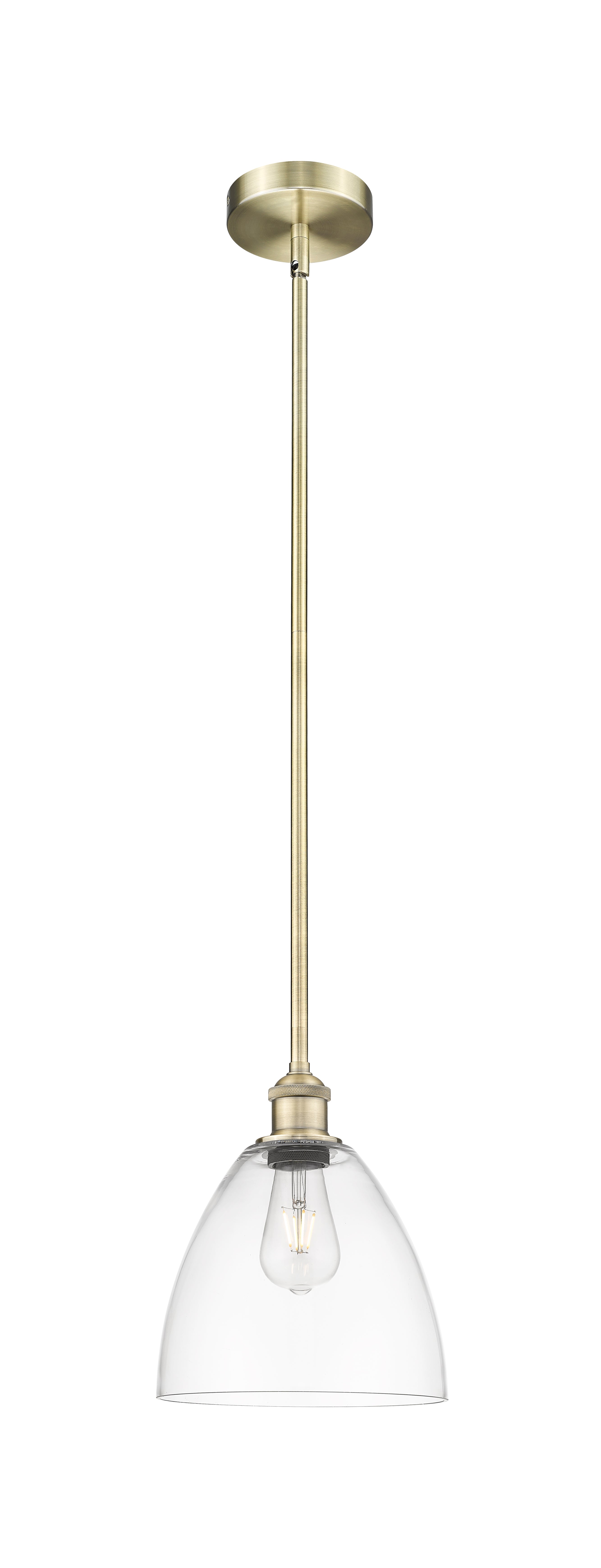 Edison Mini Pendant Antique Brass Cast
