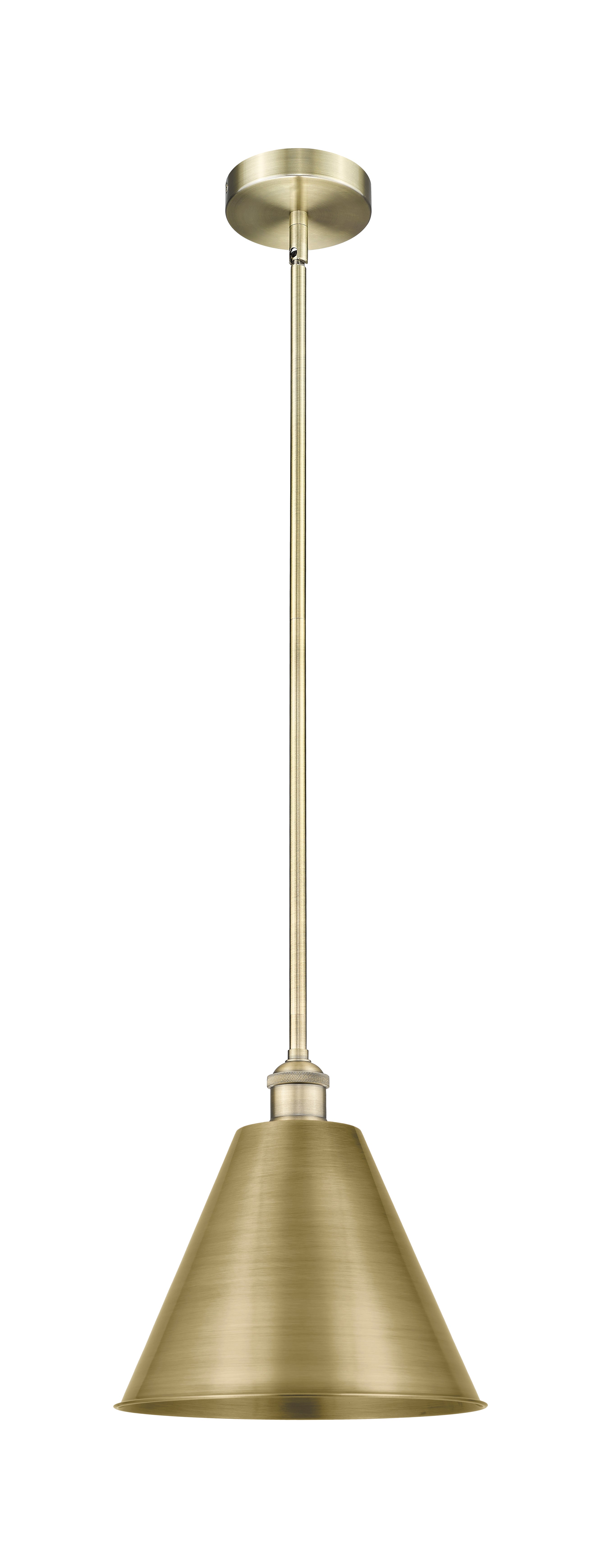 Edison Mini Pendant Antique Brass Finish