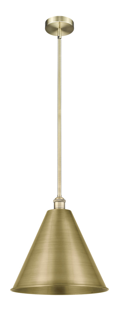 Edison Mini Pendant Antique Brass 16 Inch