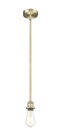 Edison Mini Pendant Antique Brass Steel