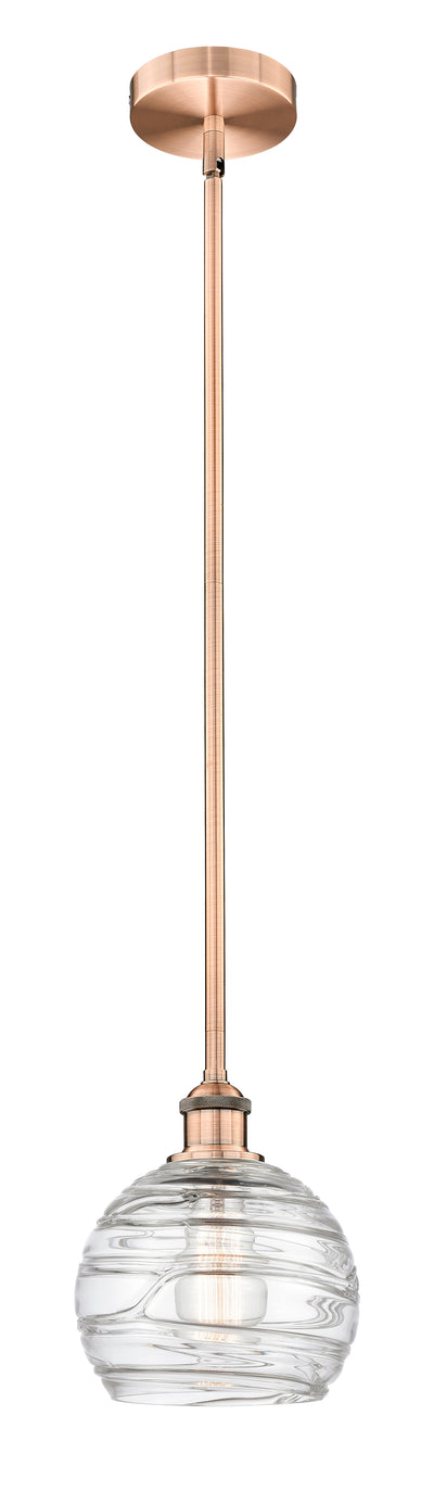 Edison Mini Pendant Antique Brass 8 Inch