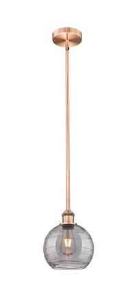 Edison Mini Pendant Antique Brass 8 Inch