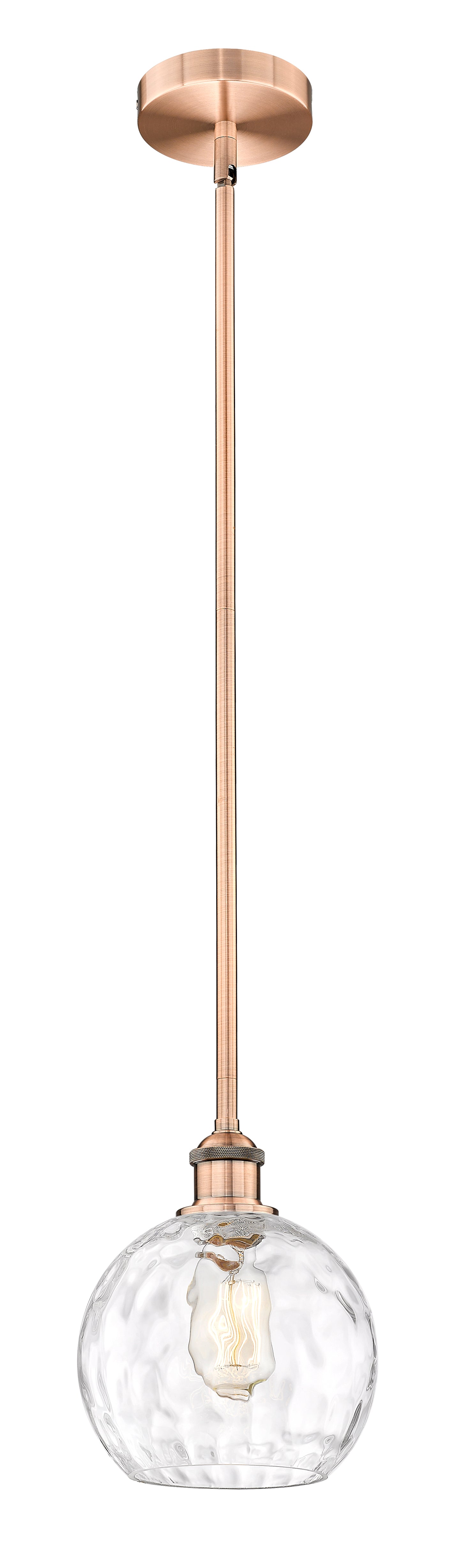 Edison Mini Pendant Antique Brass 8 Inch