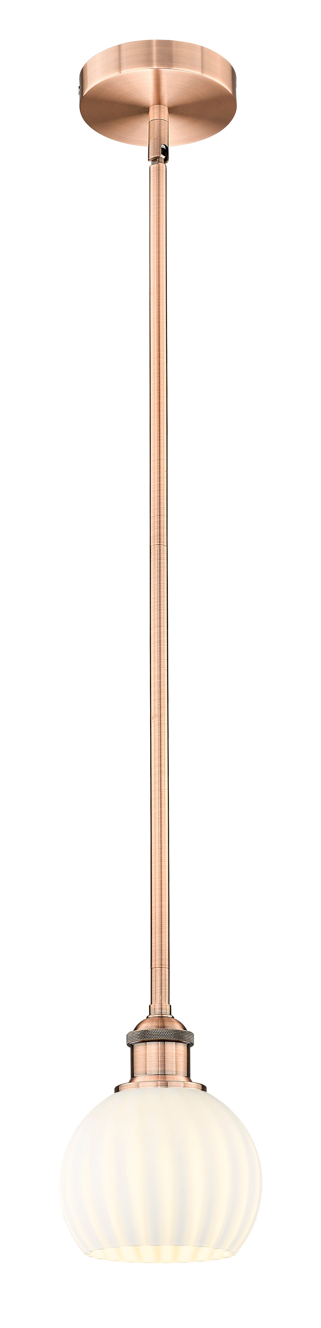 Edison Mini Pendant Antique Brass 6 Inch