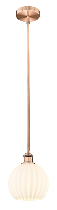 Edison Mini Pendant Antique Brass 8 Inch