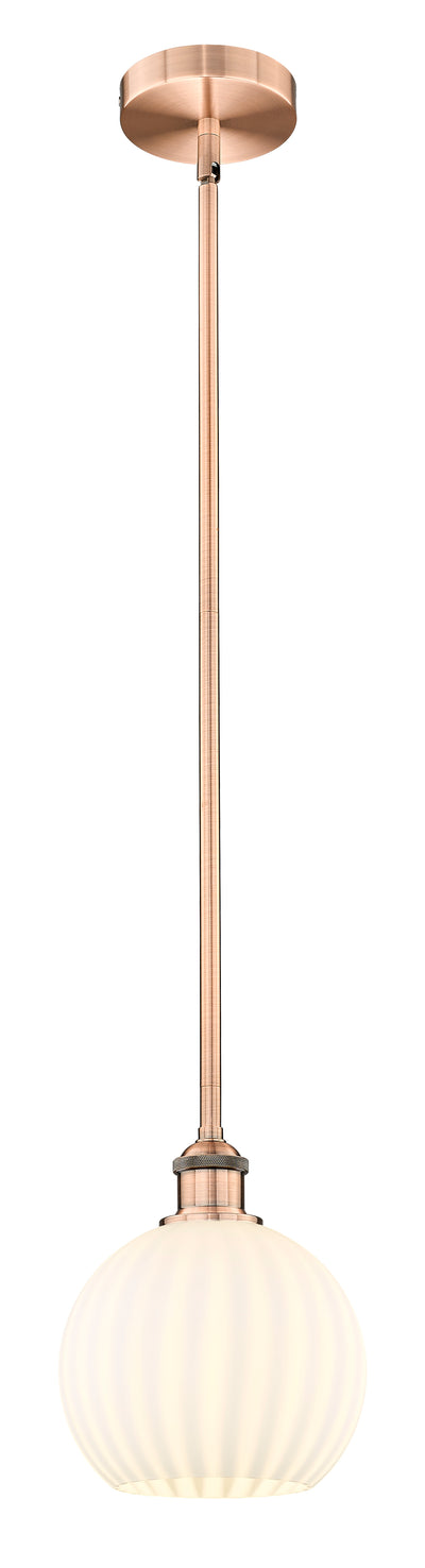 Edison Mini Pendant Antique Brass 8 Inch
