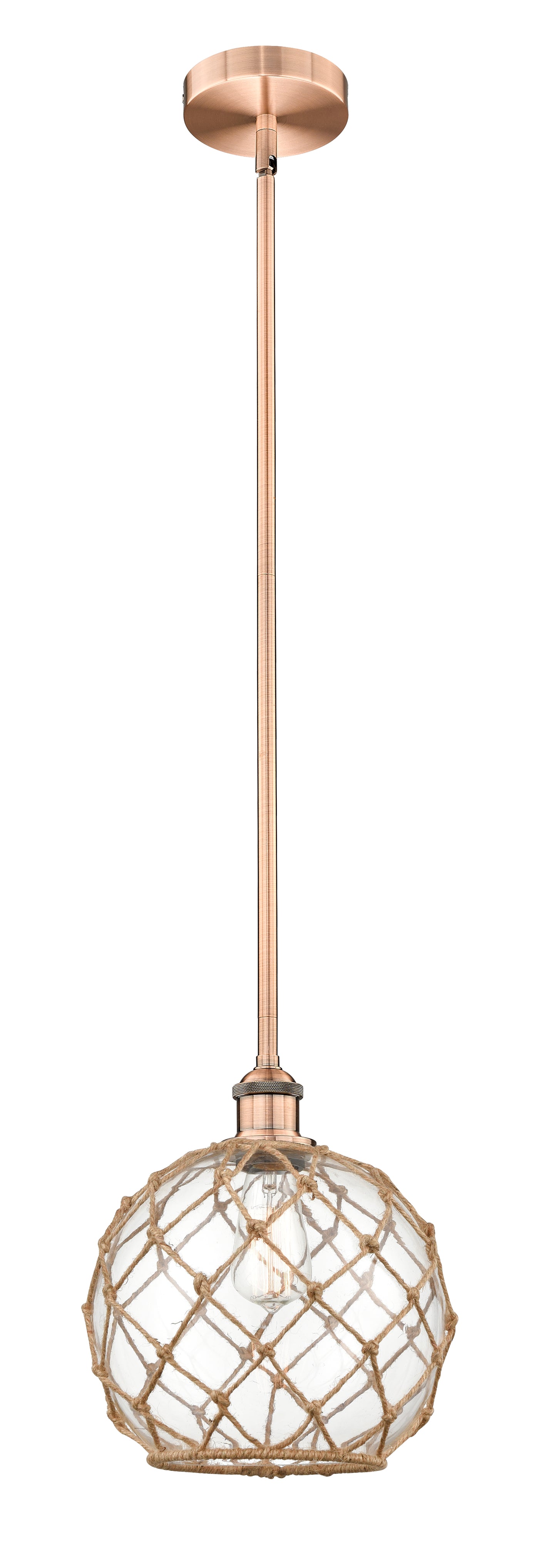 Edison Mini Pendant Antique Brass Finish