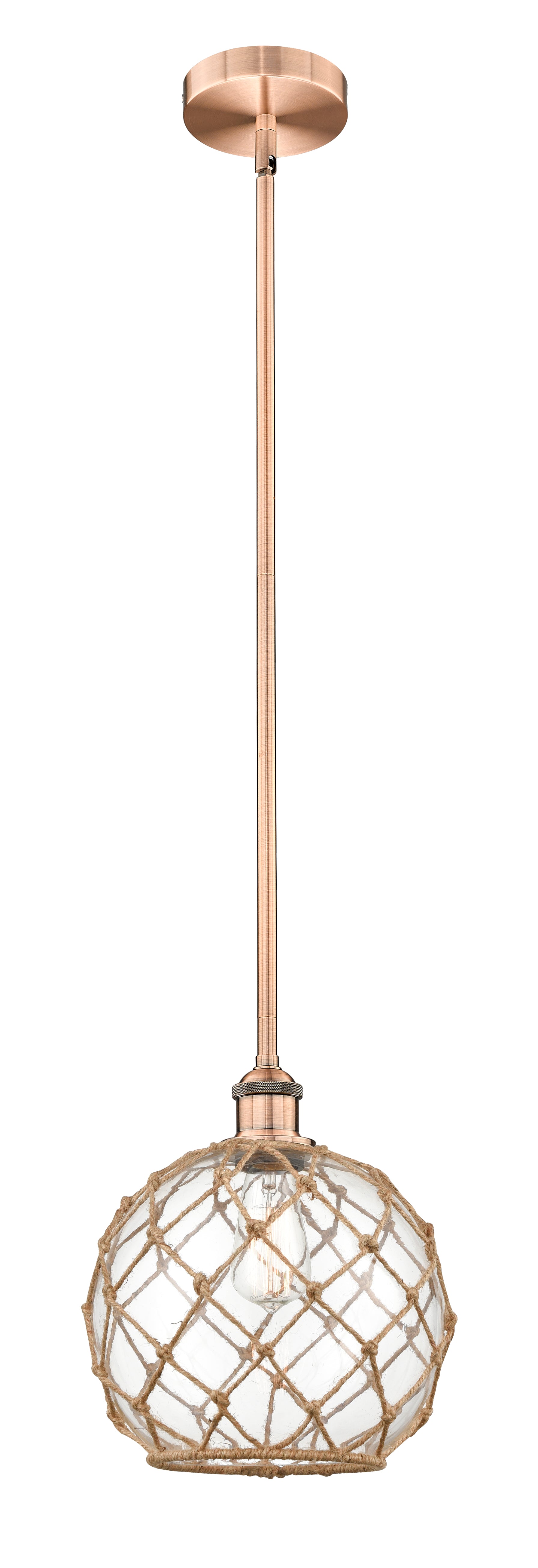 Edison Mini Pendant Antique Brass Finish