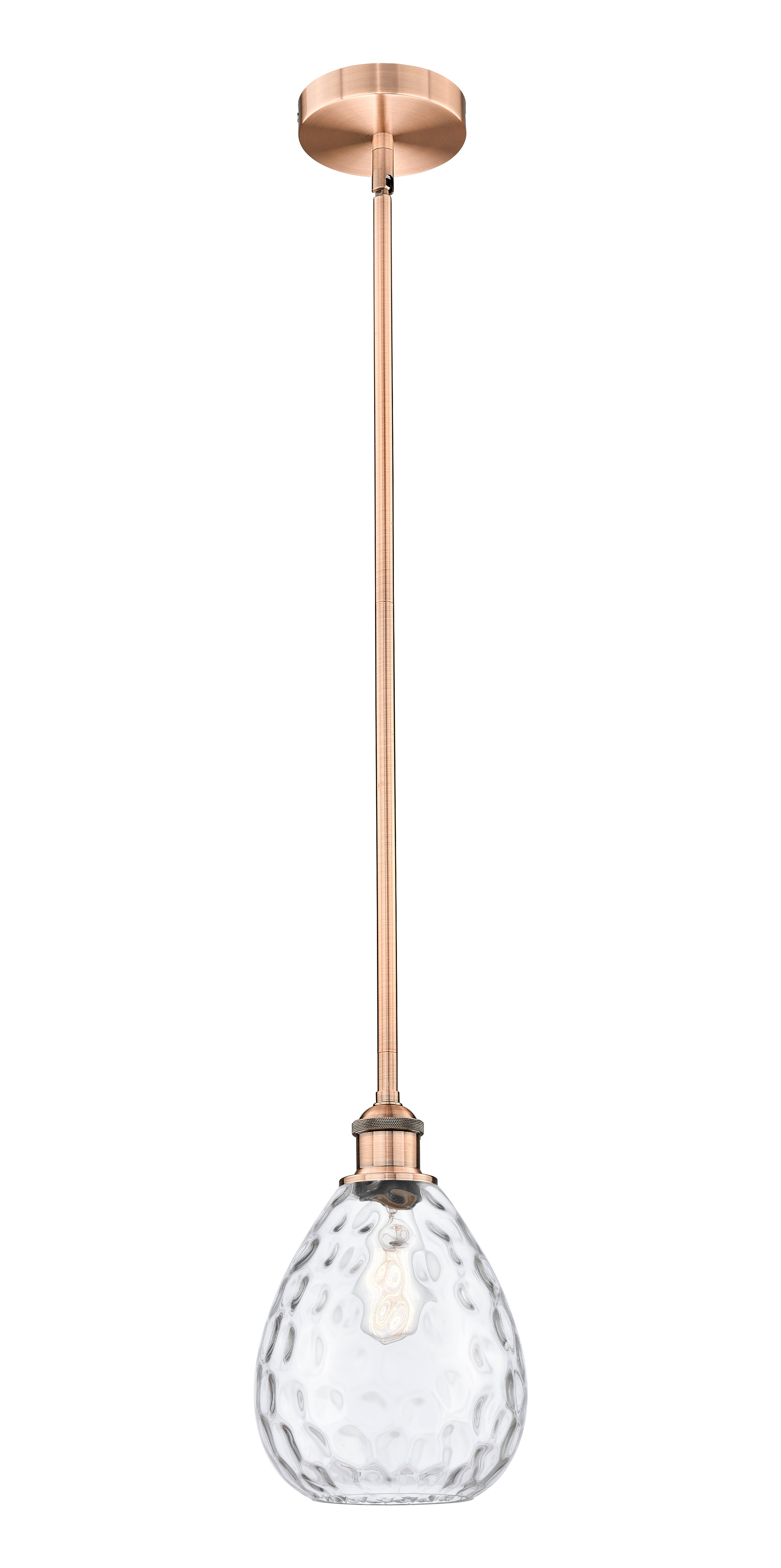 Edison Mini Pendant Cast Brass Antique