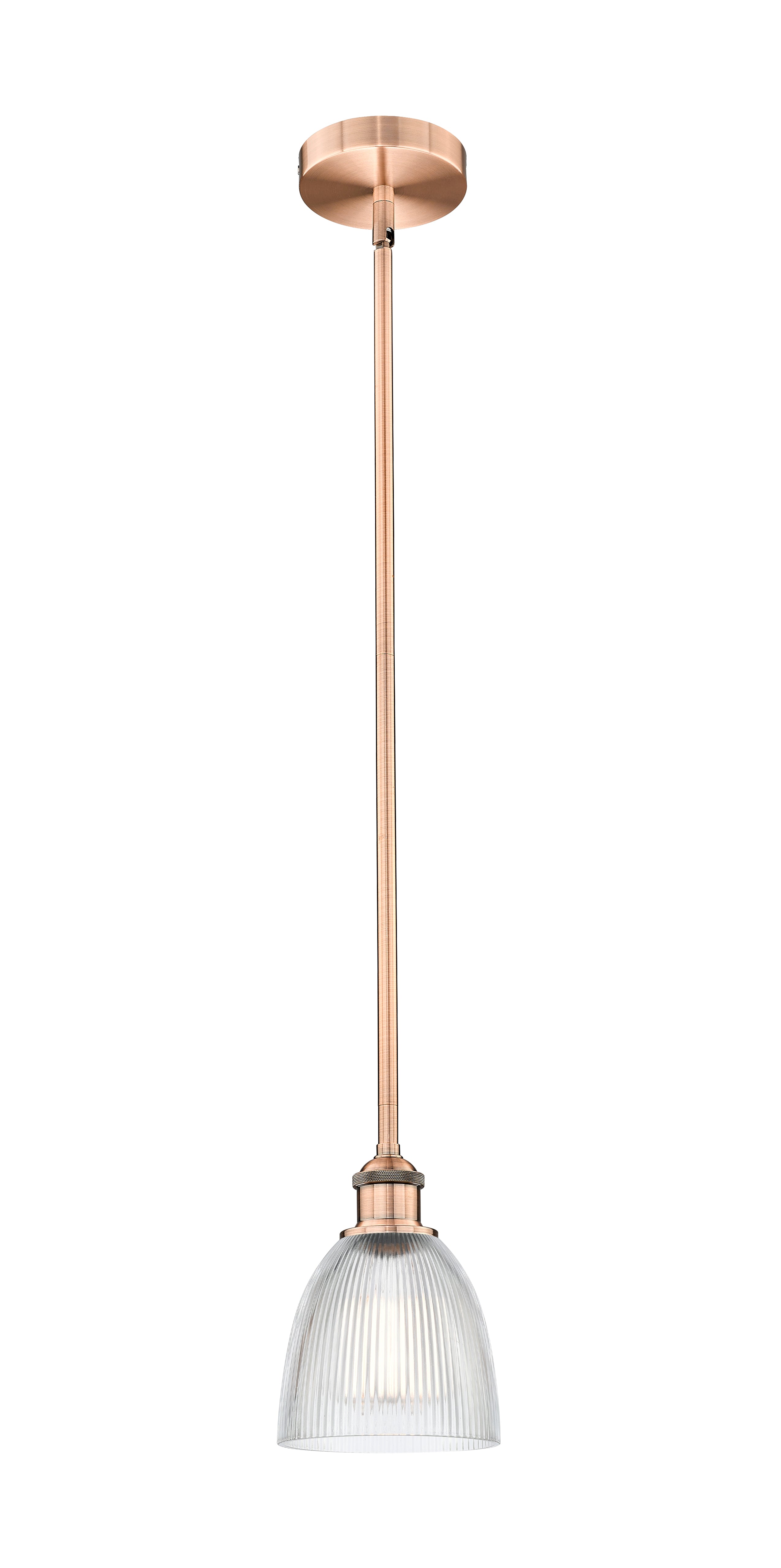 Edison Mini Pendant Antique Brass 6 Inch