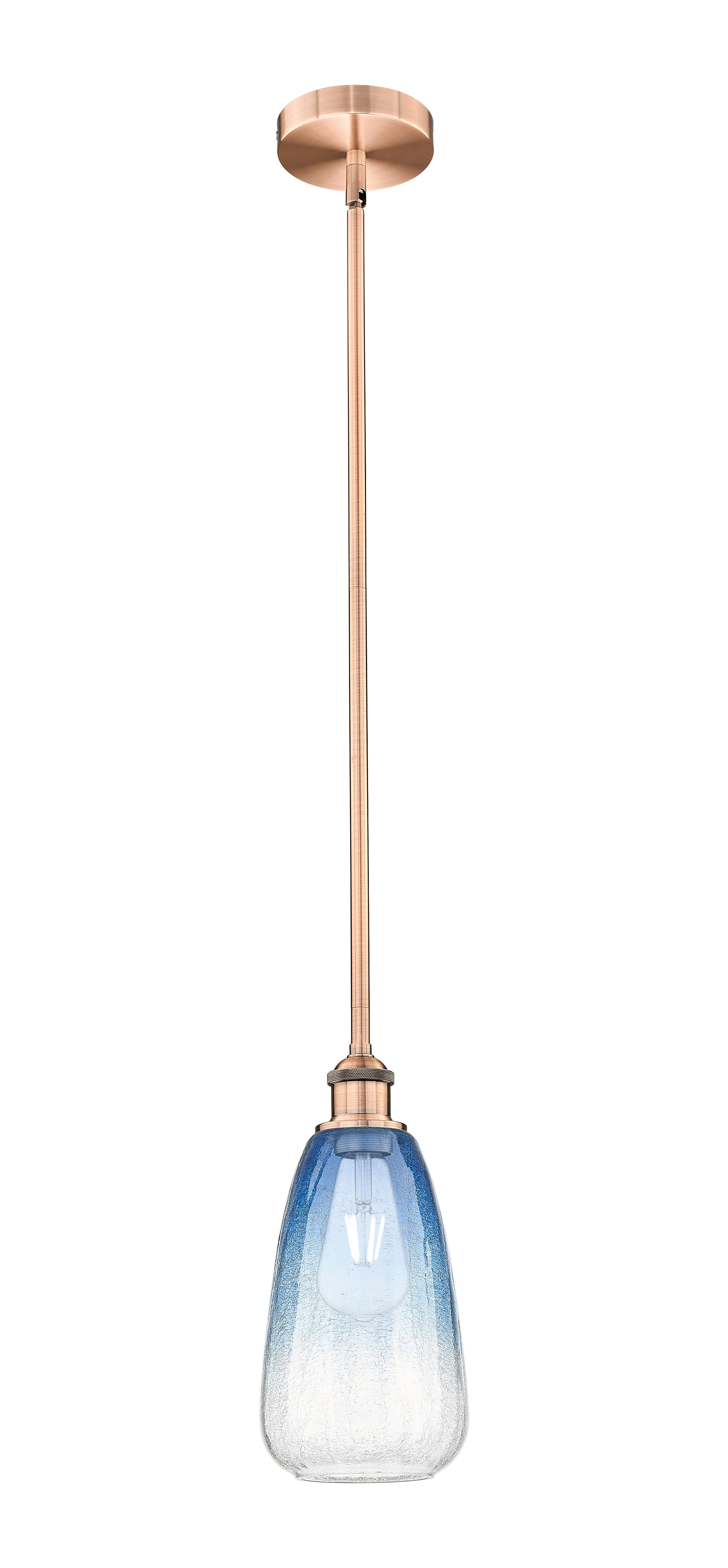 Edison Mini Pendant Antique Brass 6 Inch