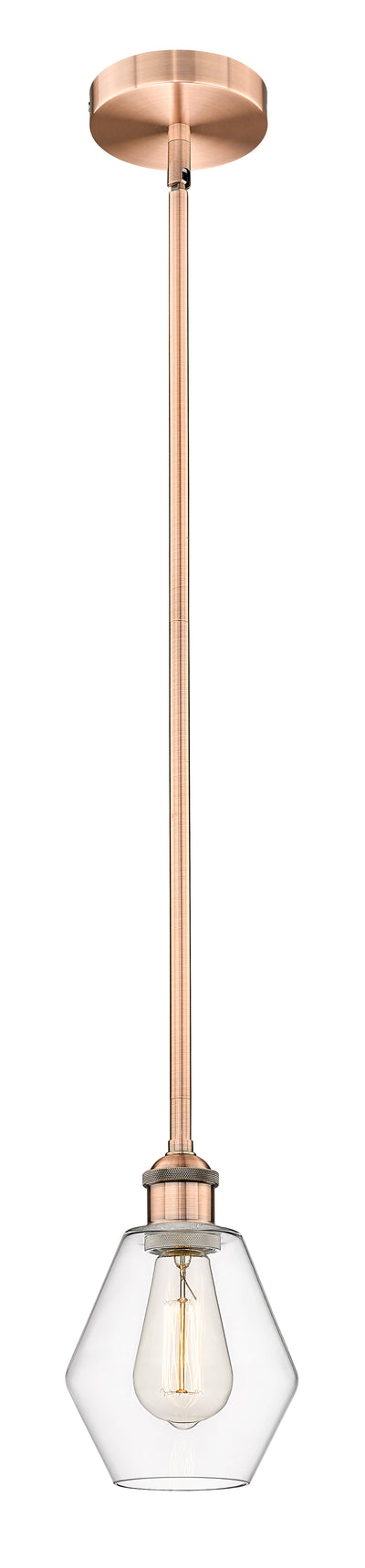 Edison Mini Pendant Antique Brass Finish