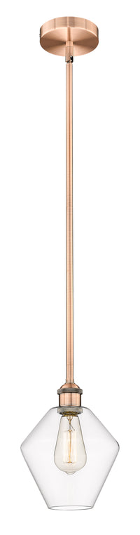 Edison Mini Pendant Antique Brass 8 Inch