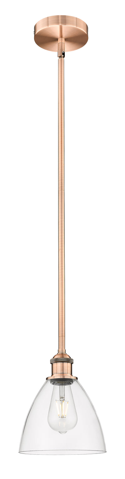 Edison Mini Pendant Antique Brass 9 Inches
