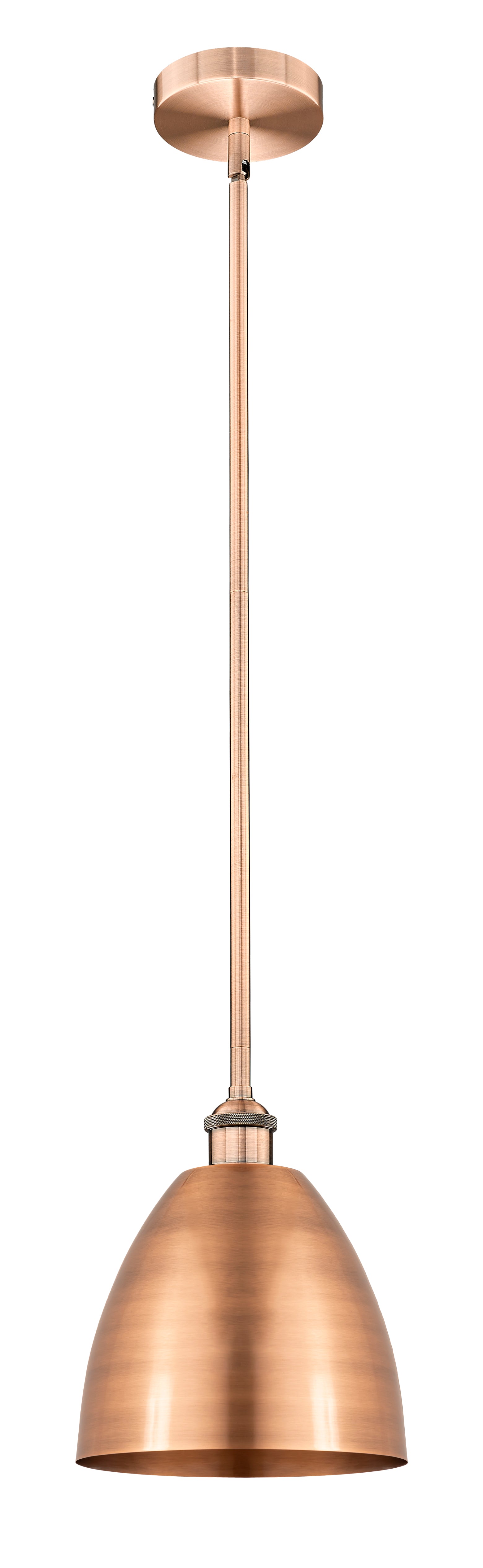Edison Mini Pendant Antique Brass 9"