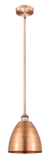 Edison Mini Pendant Antique Brass 9"