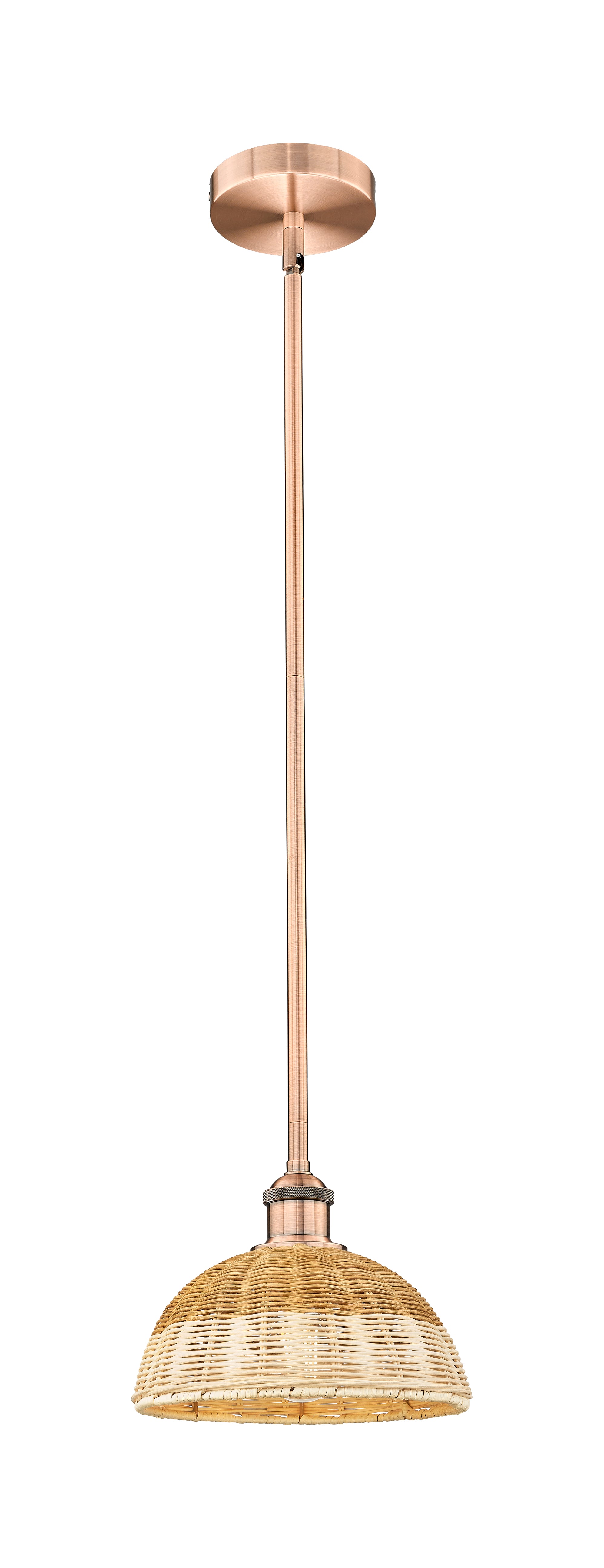 Edison Mini Pendant Antique Brass 9 Inch