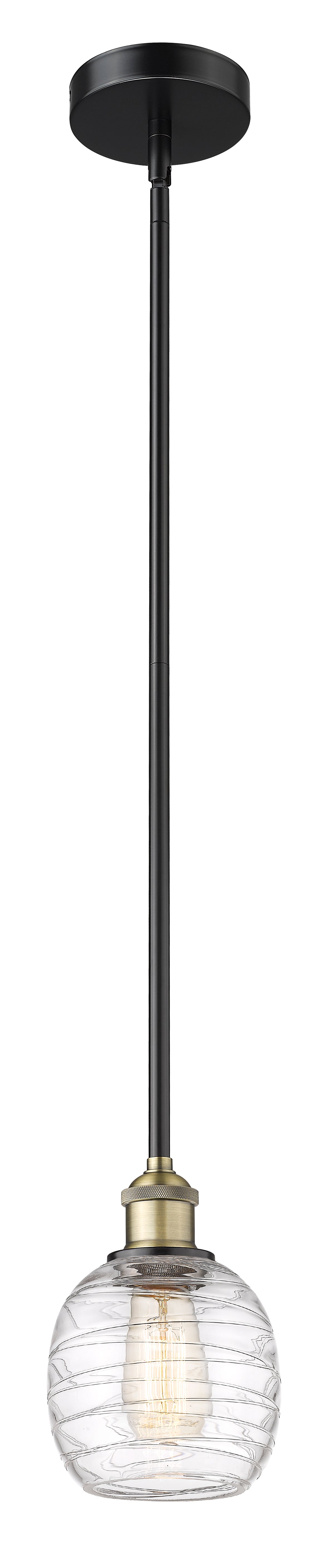 Edison Mini Pendant Antique Brass Finish