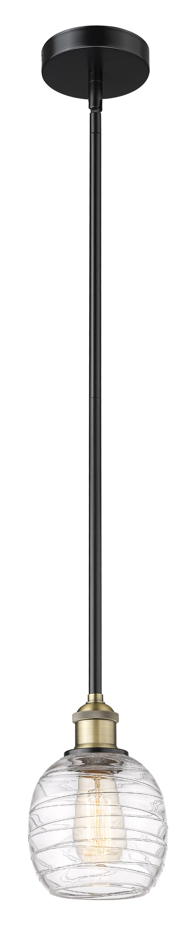 Edison Mini Pendant Antique Brass Finish