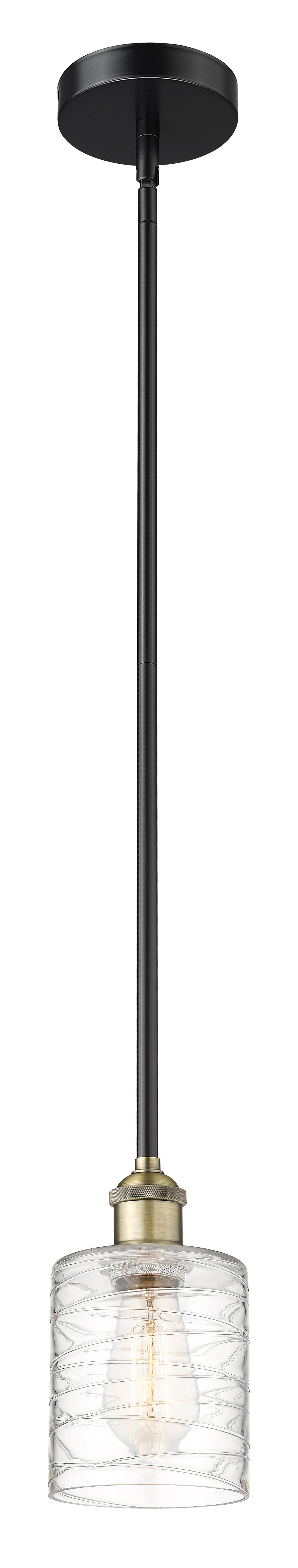 Edison Mini Pendant Antique Brass Finish
