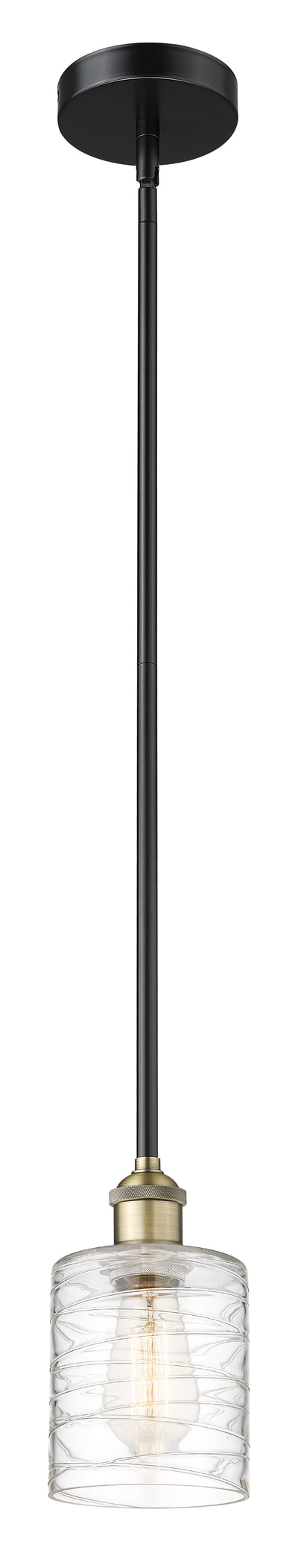 Edison Mini Pendant Antique Brass Finish