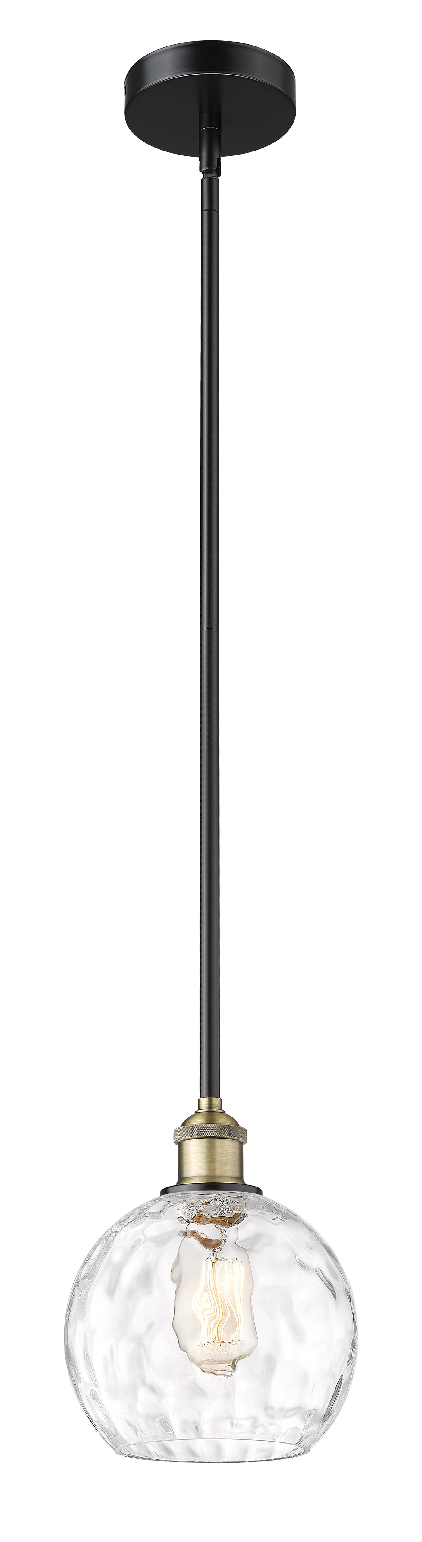 Edison Mini Pendant Antique Brass 8 Inch