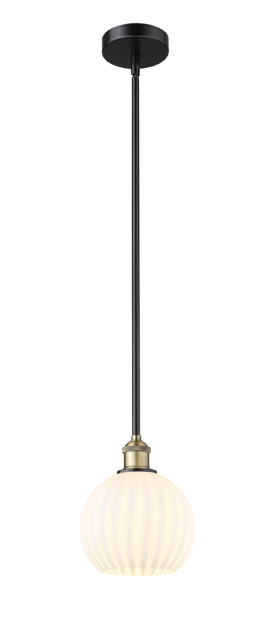 Edison Mini Pendant Antique Brass 8 Inch