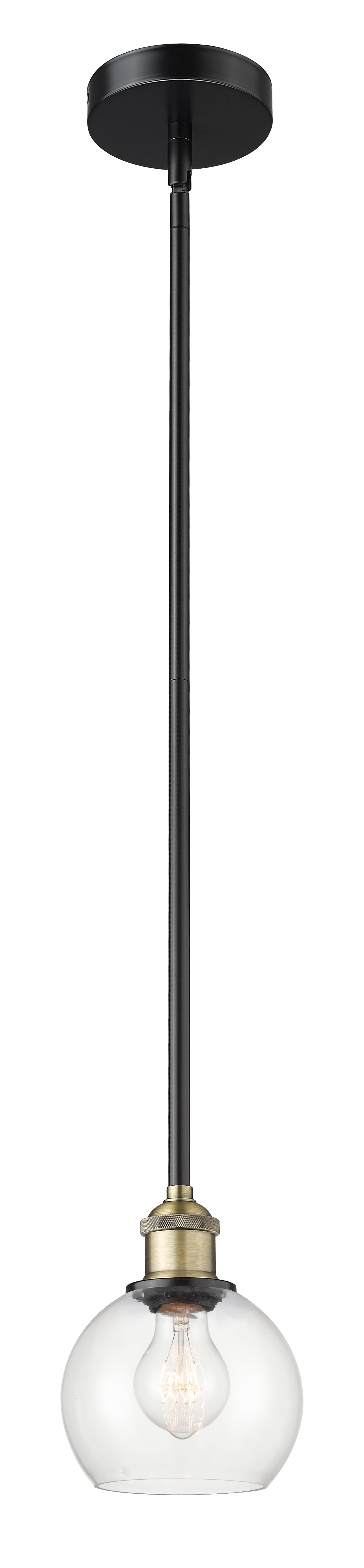 Edison Mini Pendant Antique Brass Finish
