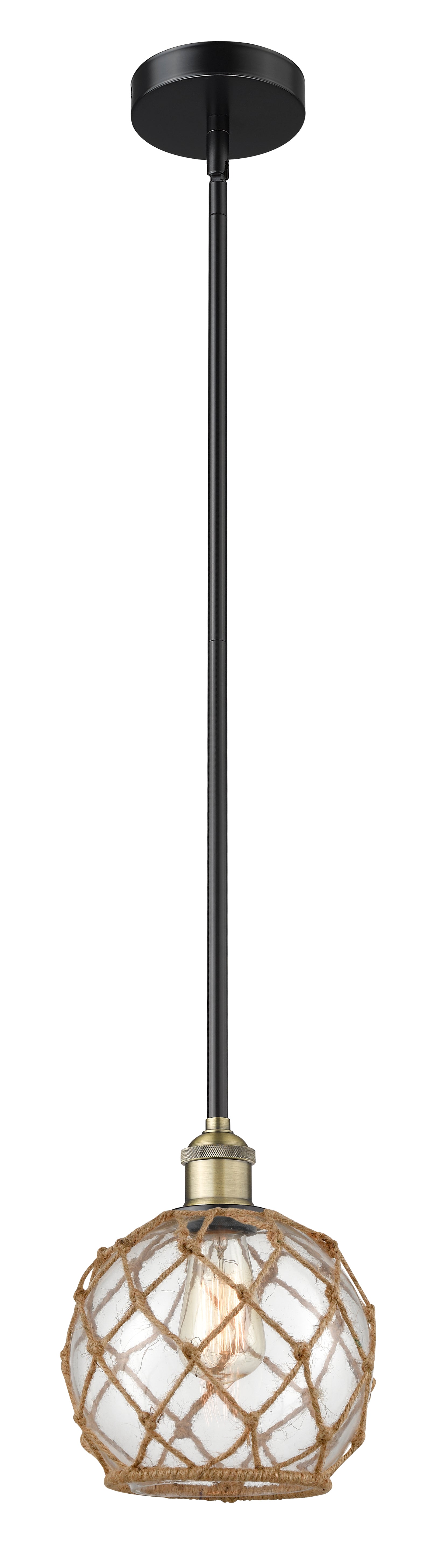 Edison Mini Pendant Antique Brass Finish