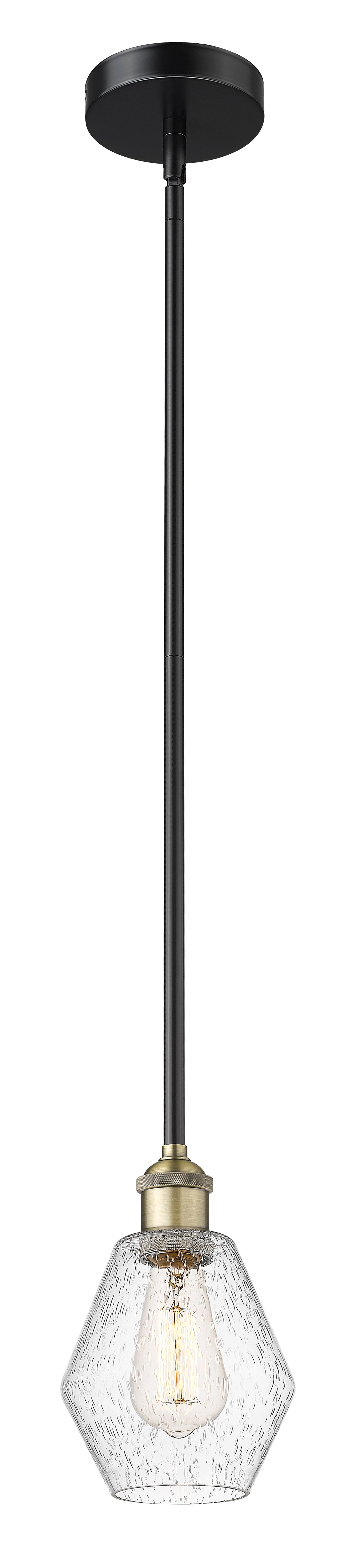 Edison Mini Pendant Antique Brass Finish