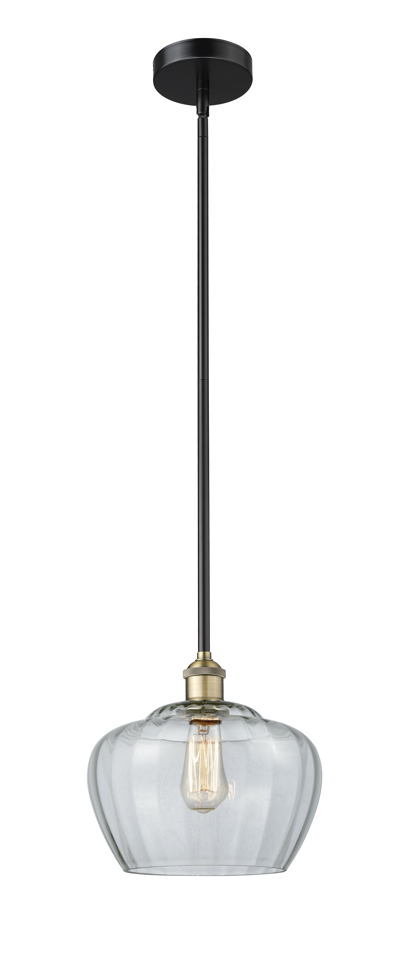 Edison Mini Pendant Cast Brass Antique