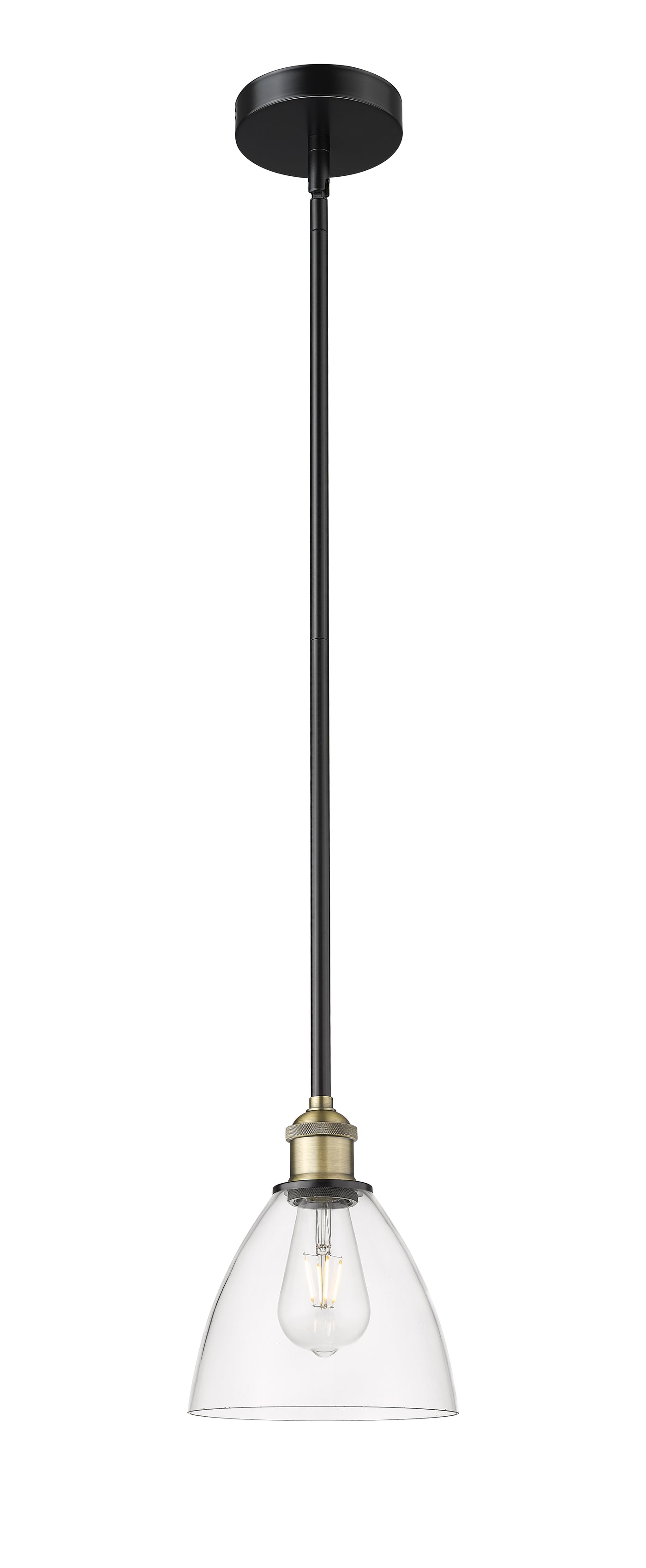 Edison Mini Pendant Antique Brass 9 Inches