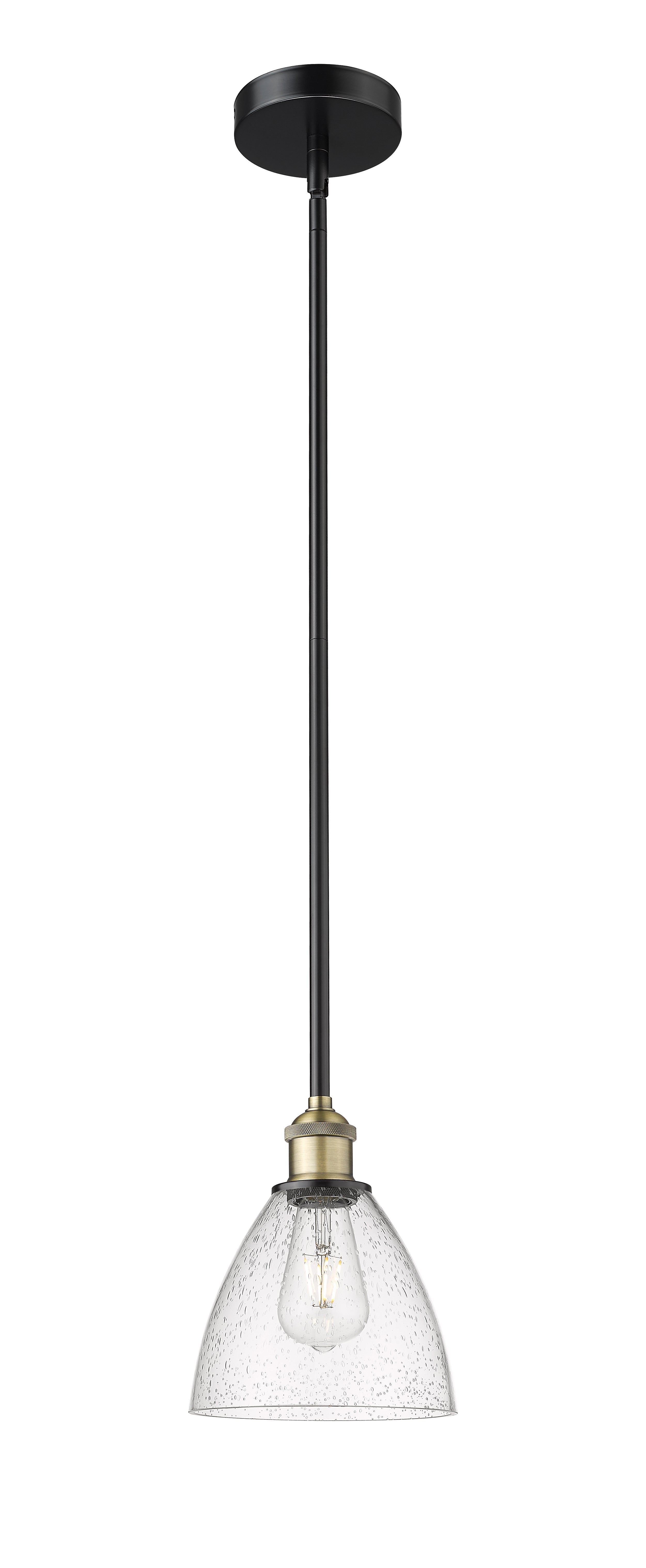 Edison Mini Pendant Antique Brass 9 Inches