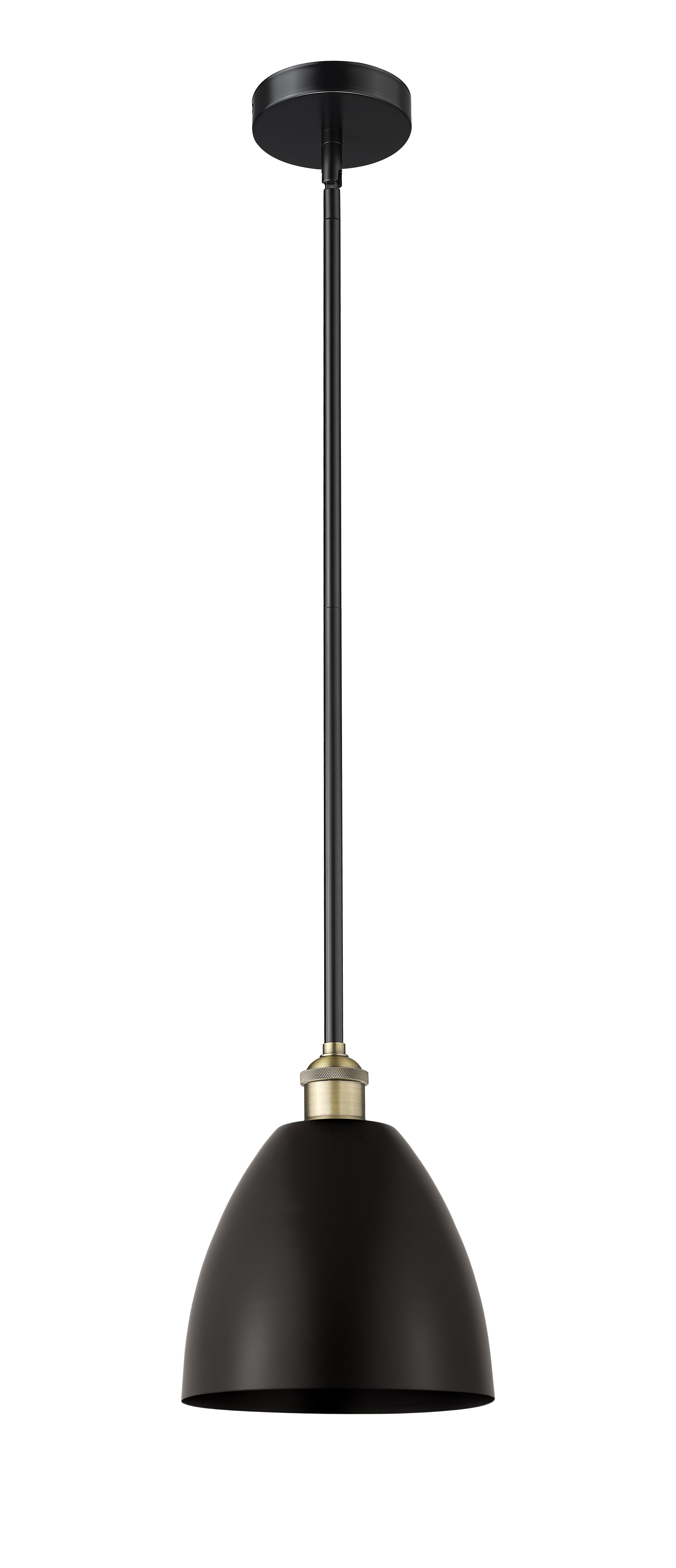Edison Mini Pendant Antique Brass 9"
