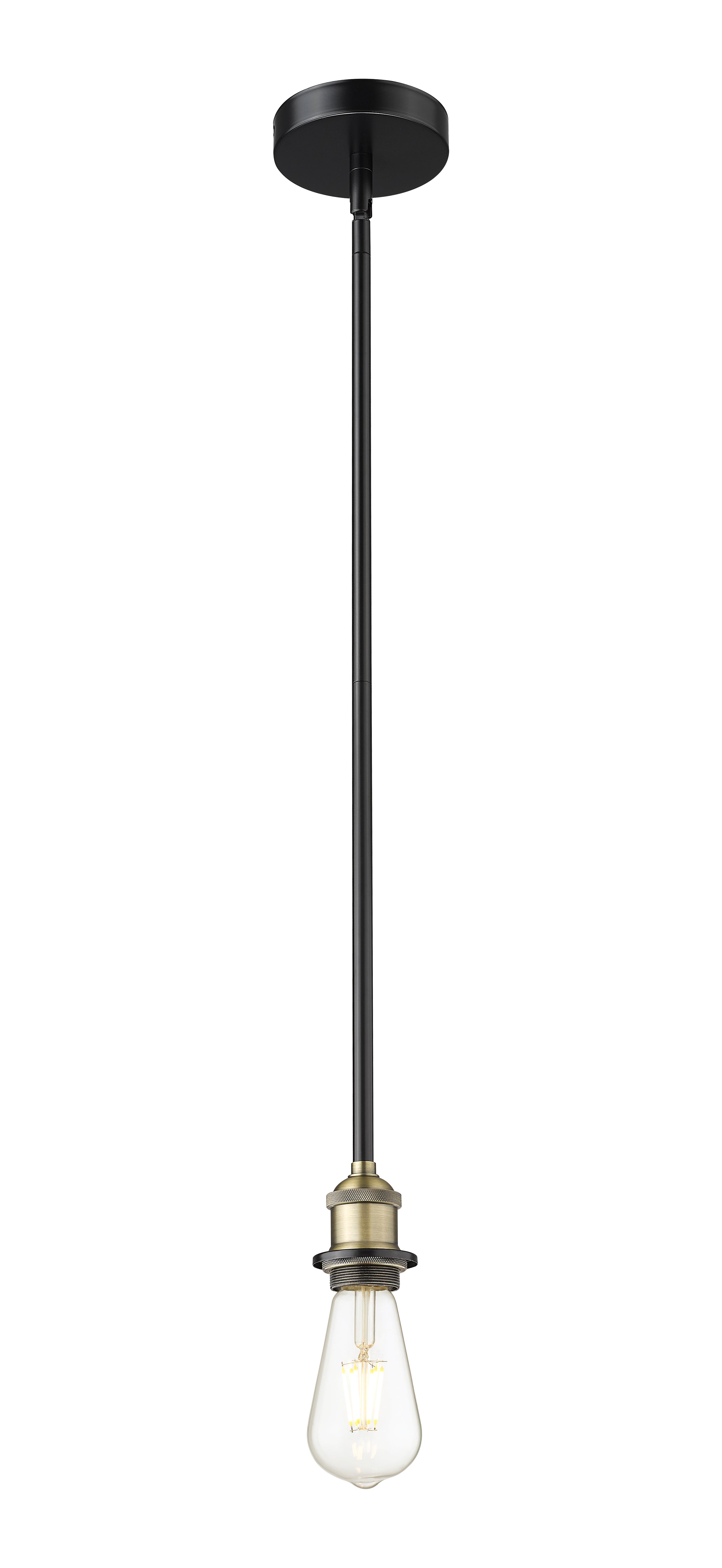 Edison Mini Pendant Antique Brass Steel